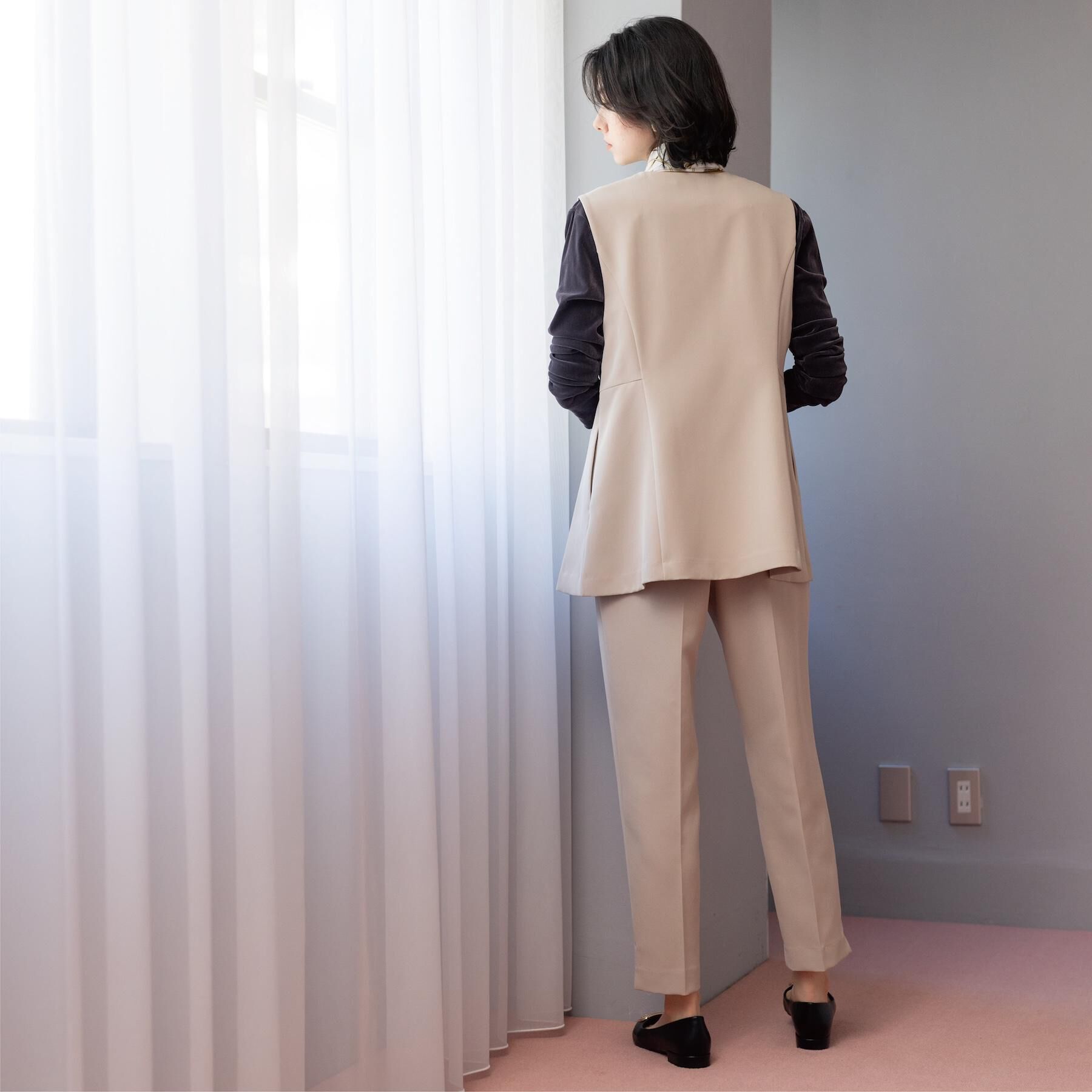 OPAQUE.CLIP「ステップヘムテーパードパンツ／セットアップ対応可【洗濯機OK】」|その他|