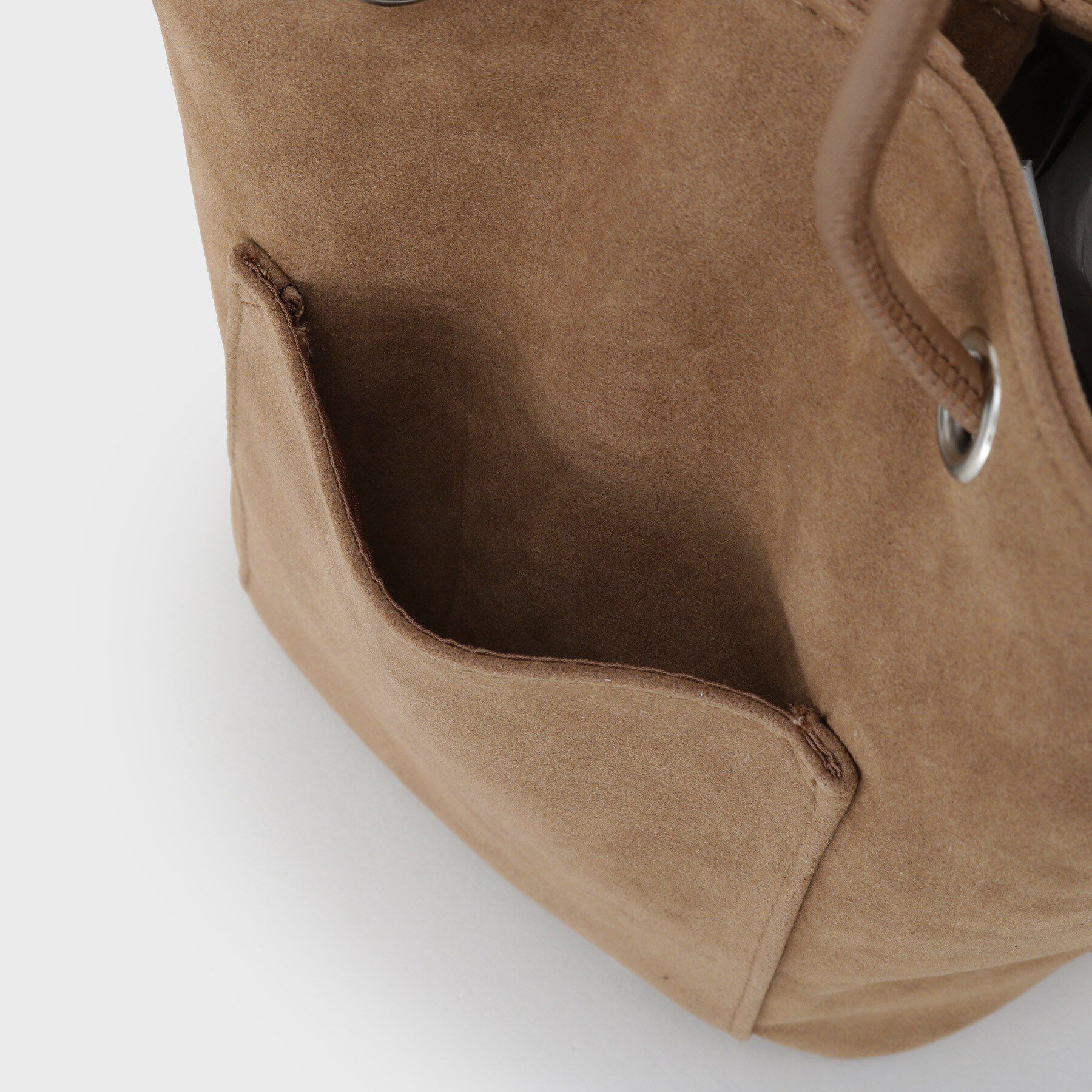 OPAQUE.CLIP「【2WAY】フリンジ巾着ミニトート」|トートバッグ|