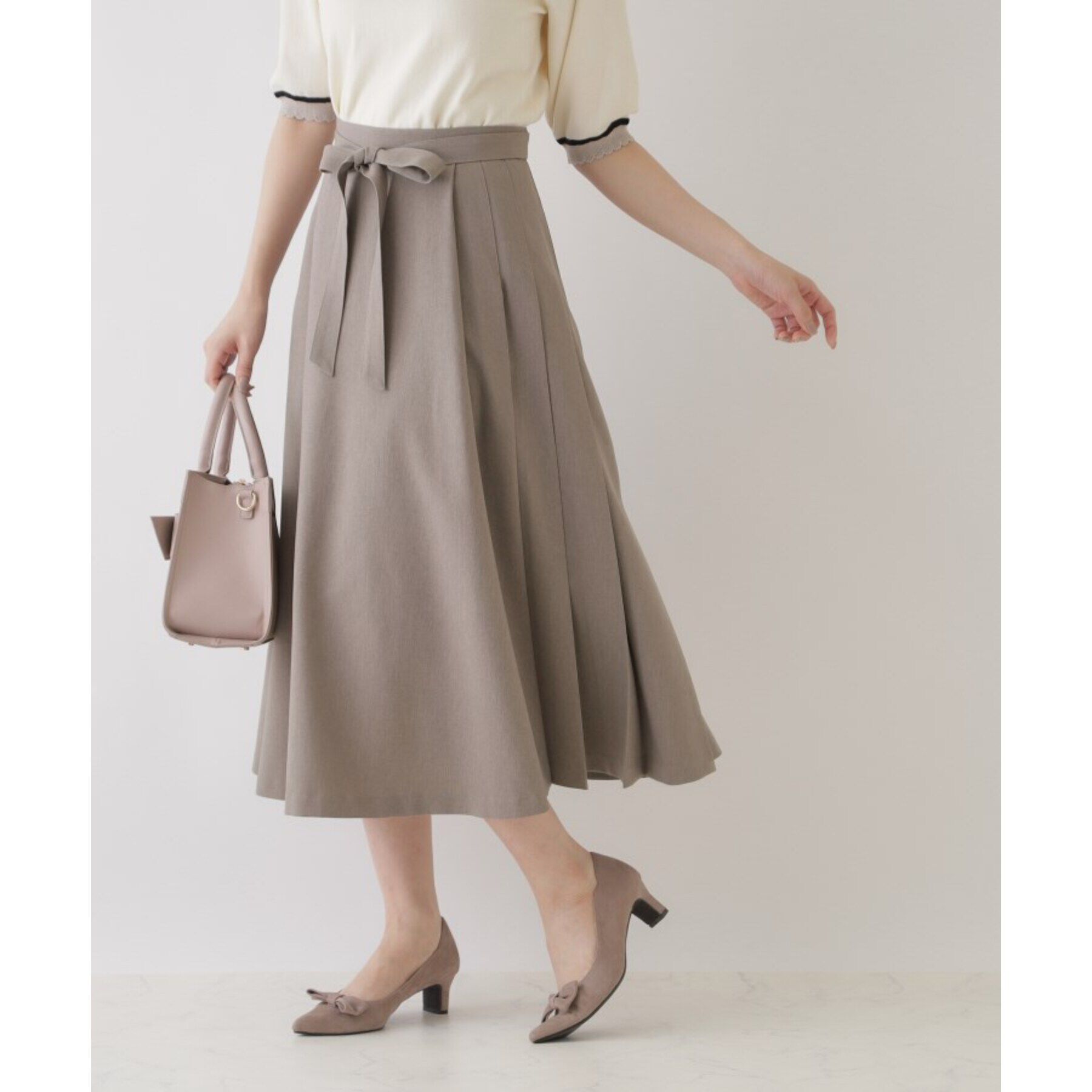 Couture broach「【美シルエット・好印象スカート】サイドタックプリーツスカート」|スカート|ﾄｰﾌﾟ(054)