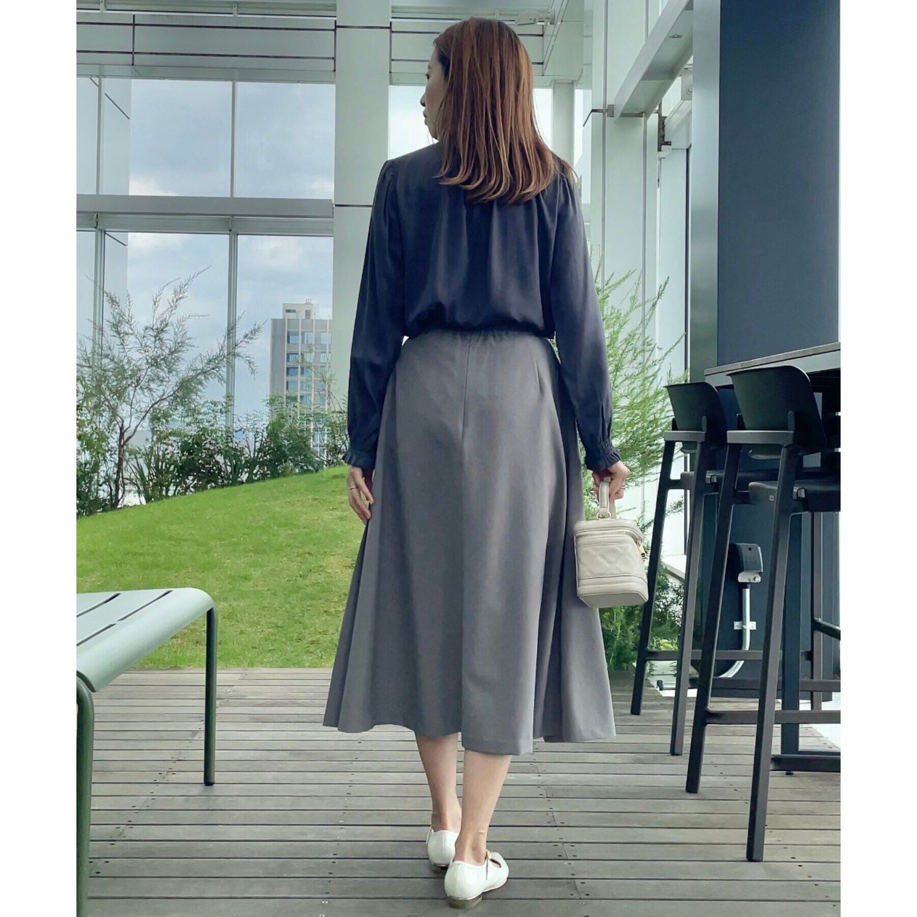 Couture broach「【美シルエット・好印象スカート】サイドタックプリーツスカート」|スカート|