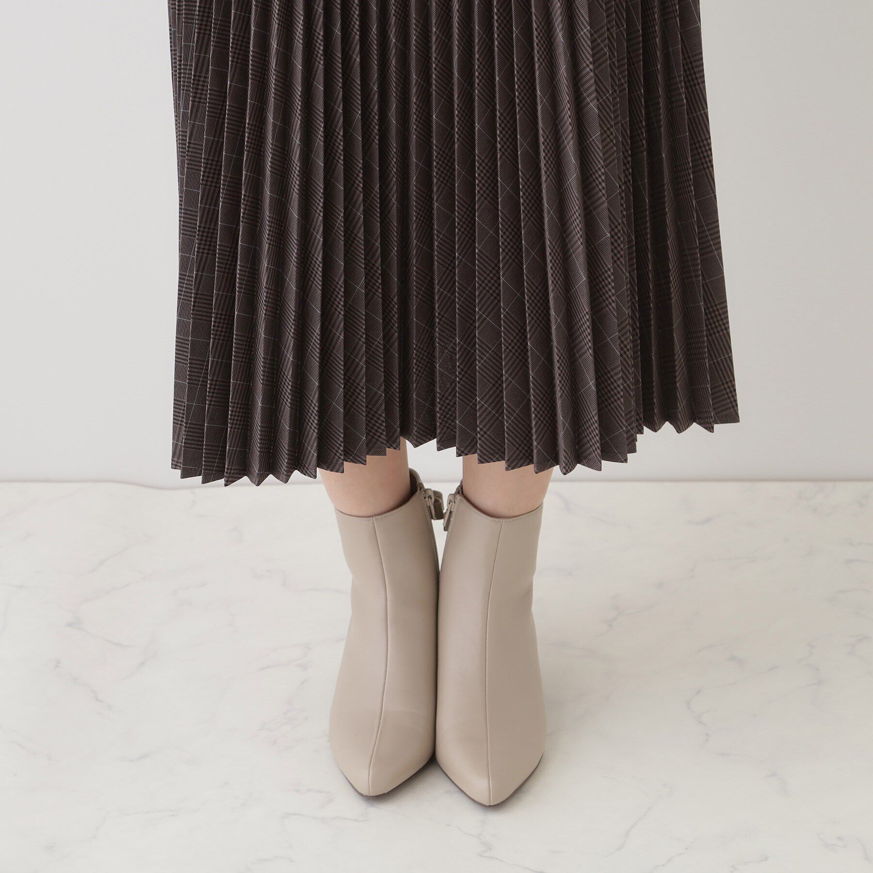 Couture broach「チェックプリーツスカート」|スカート|