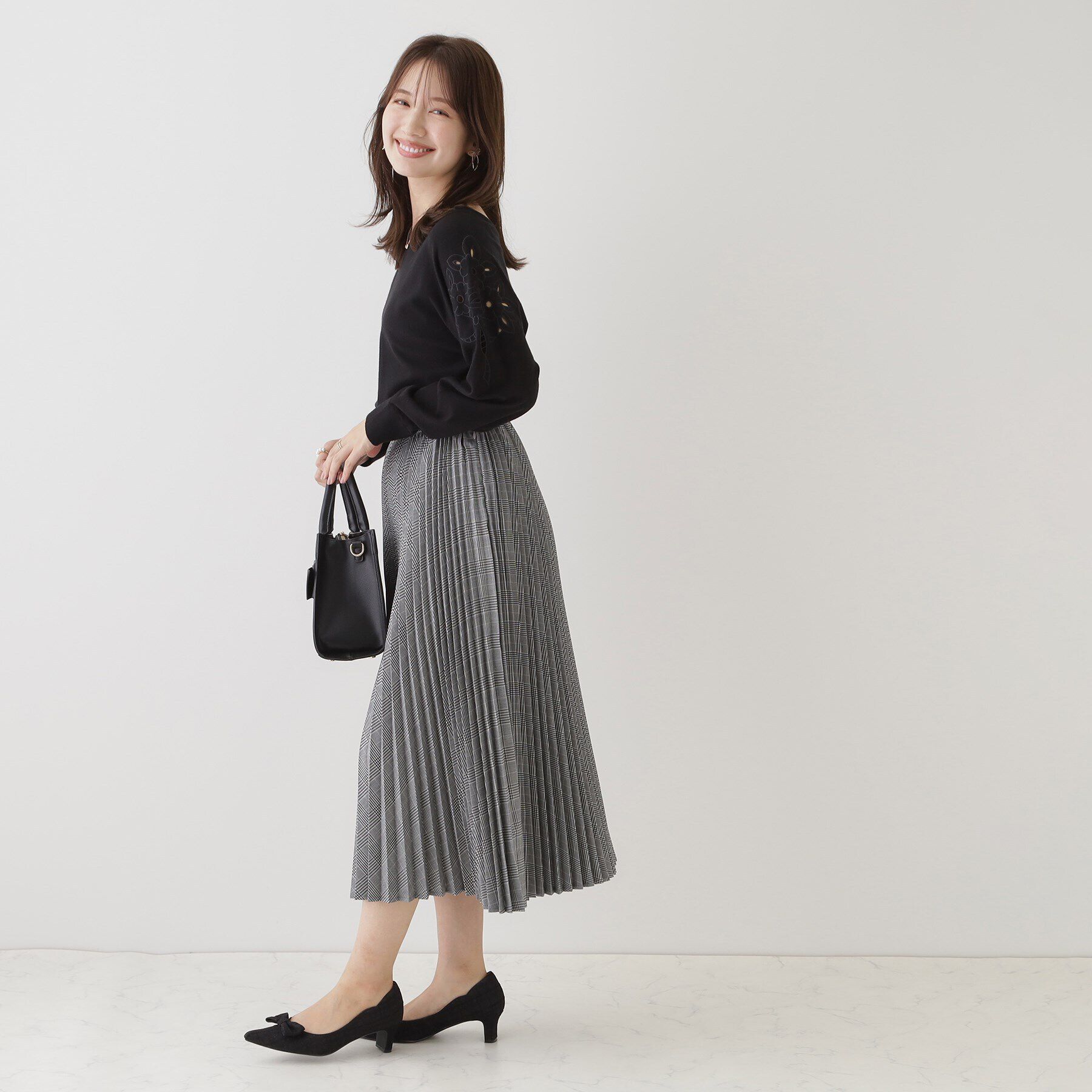 Couture broach「チェックプリーツスカート」|スカート|