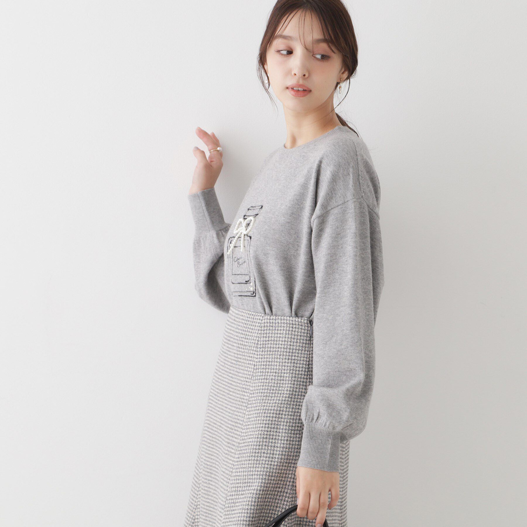 Couture broach「【存在感を引き立てる主役級ニット】パフュームインターシャリッシュアンゴラ」|ニット・セーター|