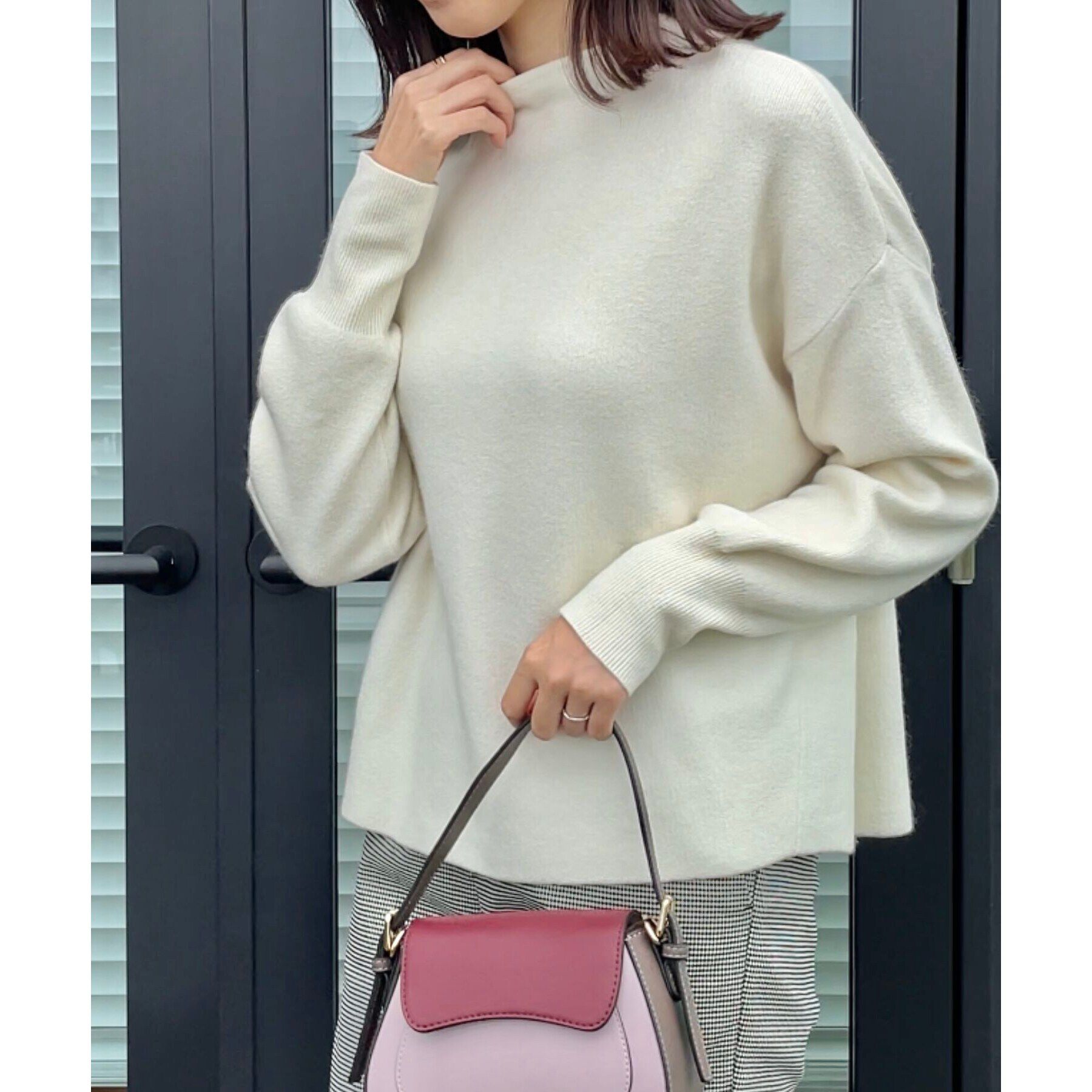 Couture broach「【バックパールで華やぐ】上品もちふわニット」|ニット・セーター|