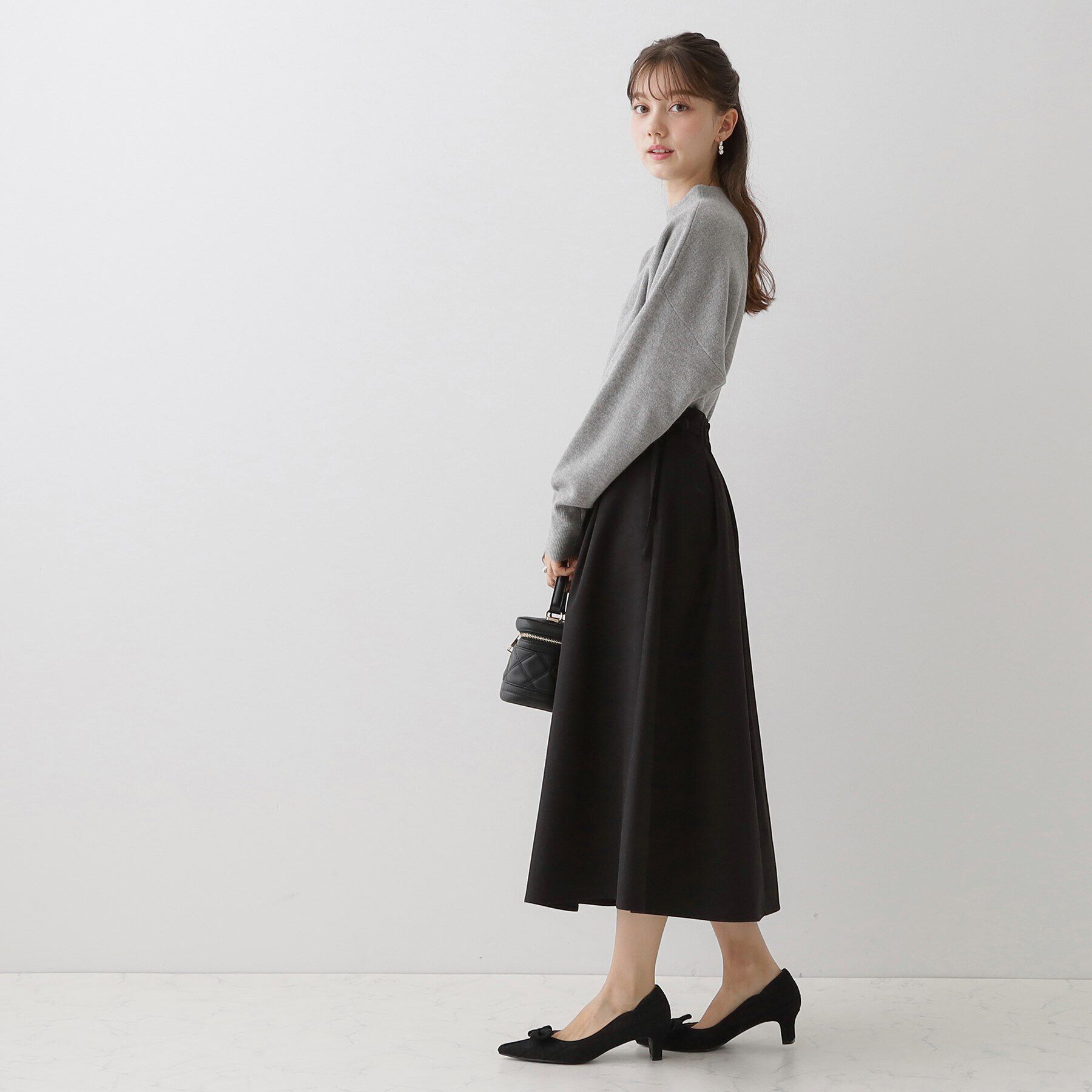 Couture broach「【バックパールで華やぐ】上品もちふわニット」|ニット・セーター|