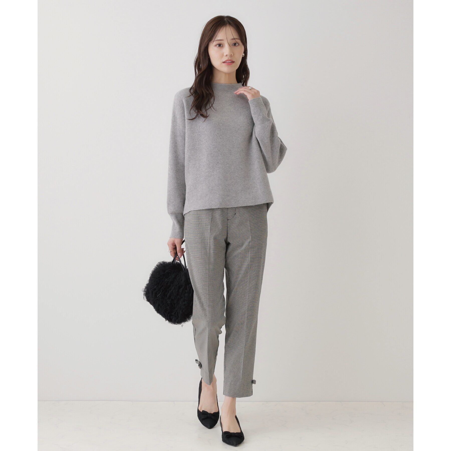 Couture broach「【バックパールで華やぐ】上品もちふわニット」|ニット・セーター|