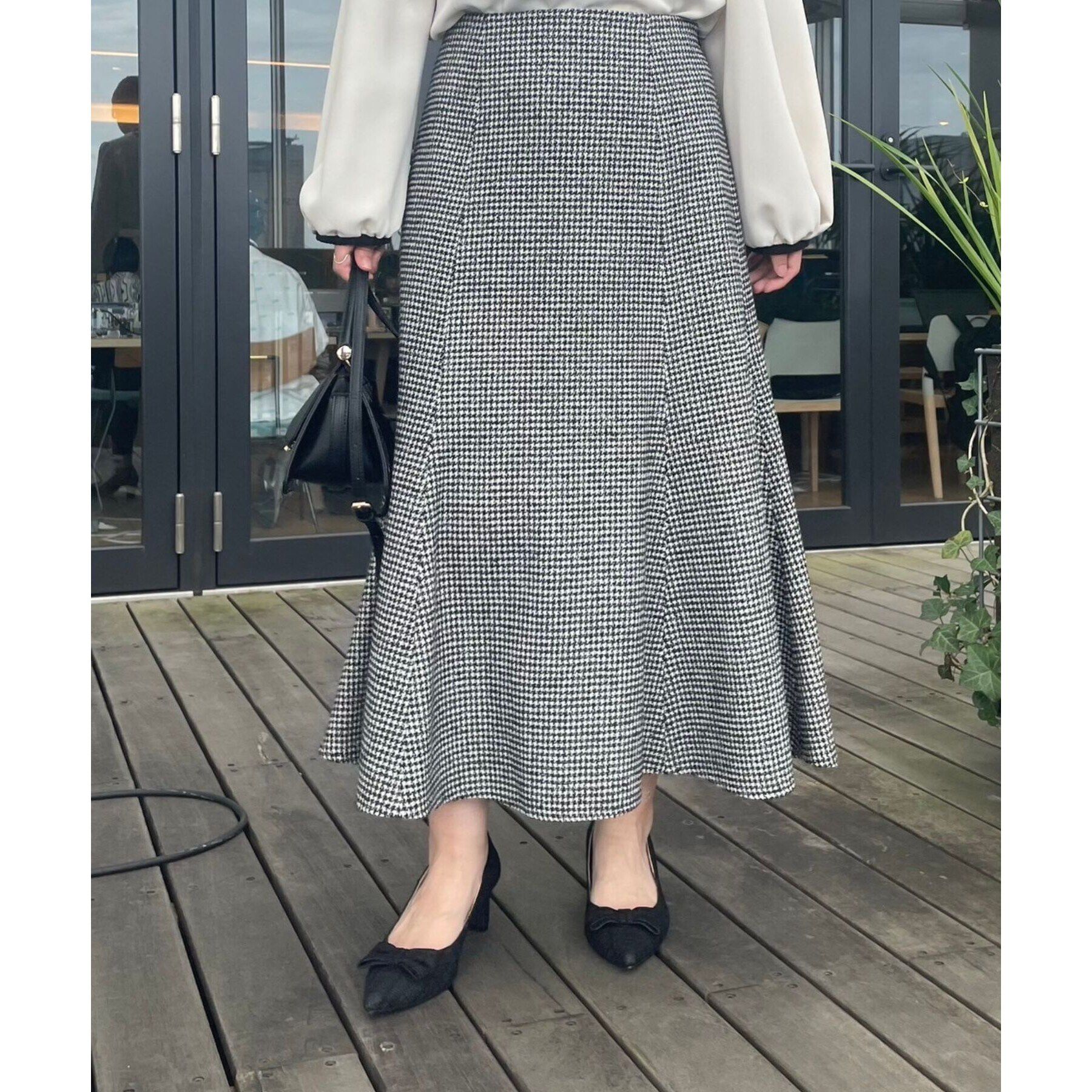 Couture broach「【上品・美シルエット】ラメ千鳥マーメイドスカート」|スカート|
