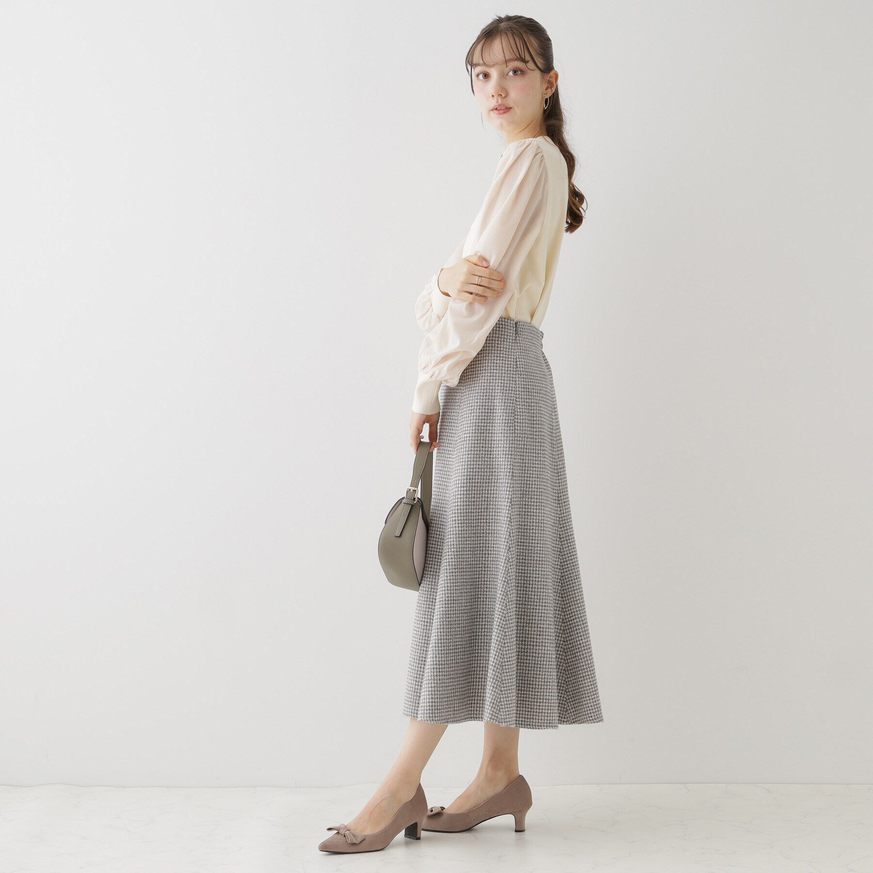 Couture broach「【上品・美シルエット】ラメ千鳥マーメイドスカート」|スカート|