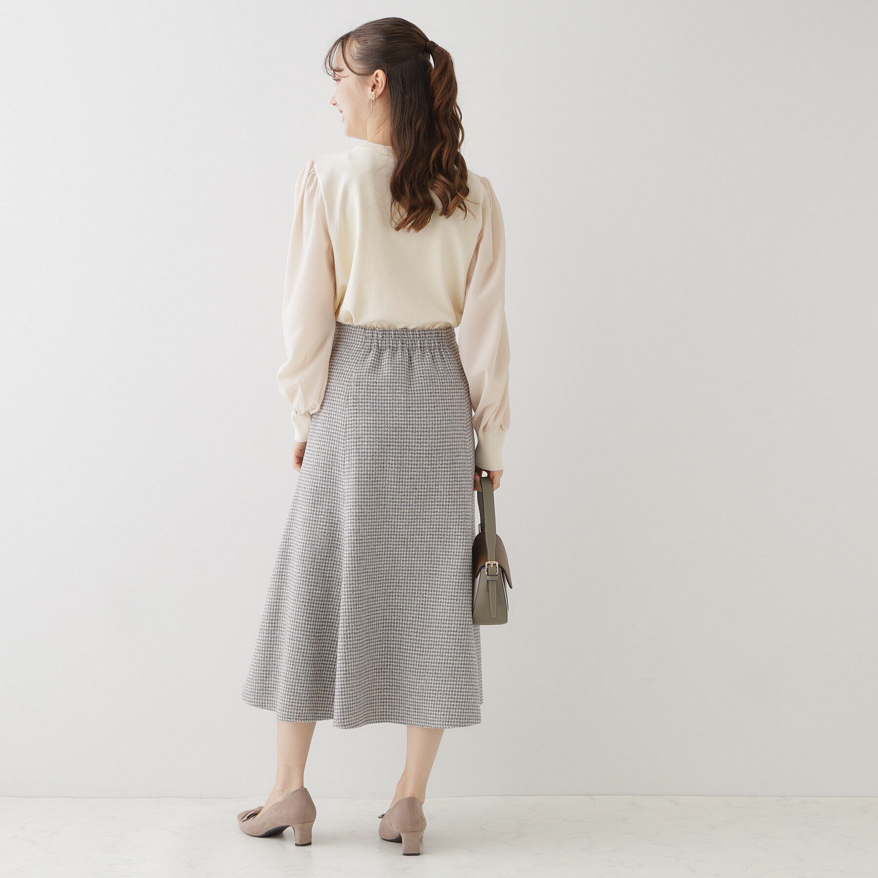 Couture broach「【上品・美シルエット】ラメ千鳥マーメイドスカート」|スカート|