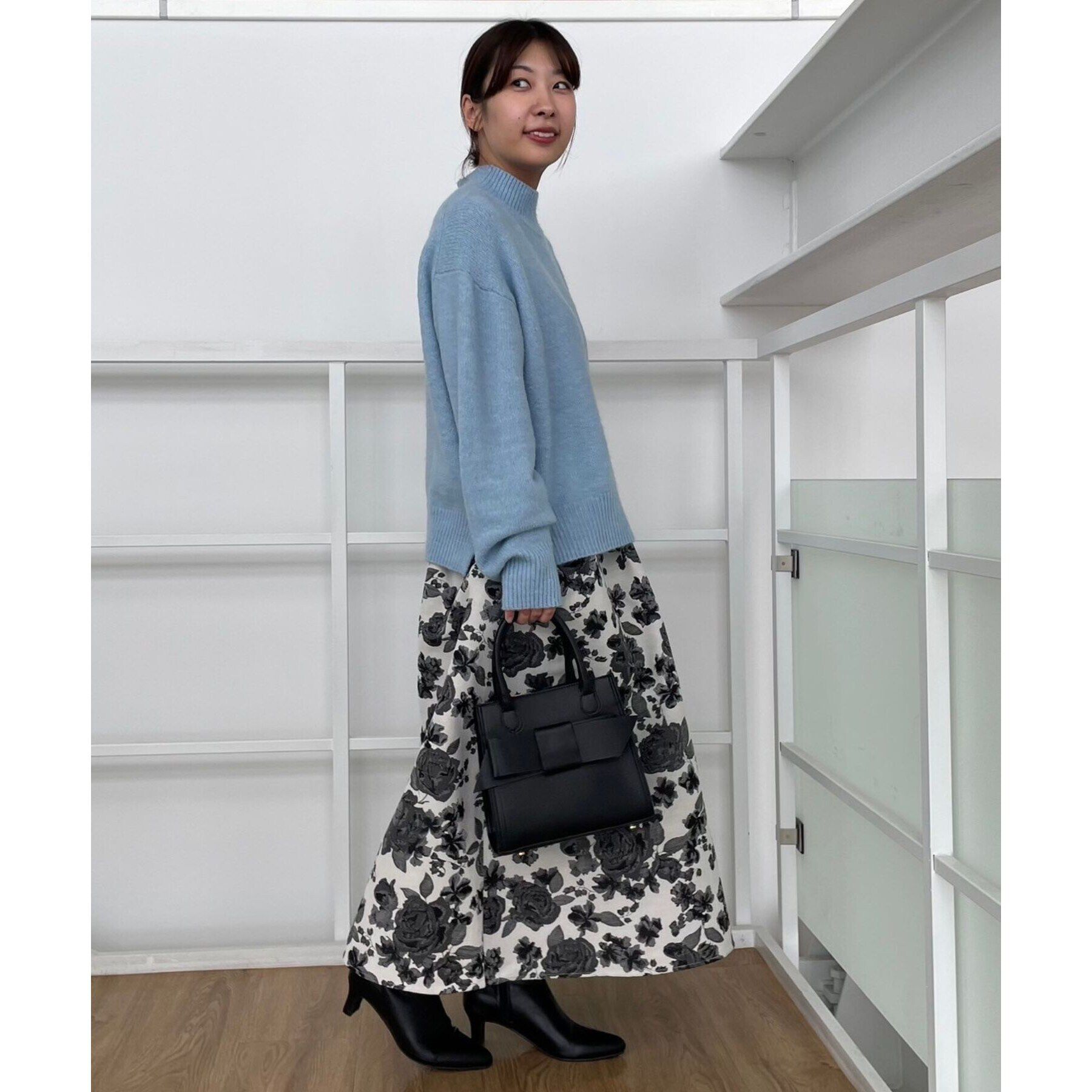 Couture broach「【エレガントな雰囲気漂う】フラワージャカードスカート」|スカート|