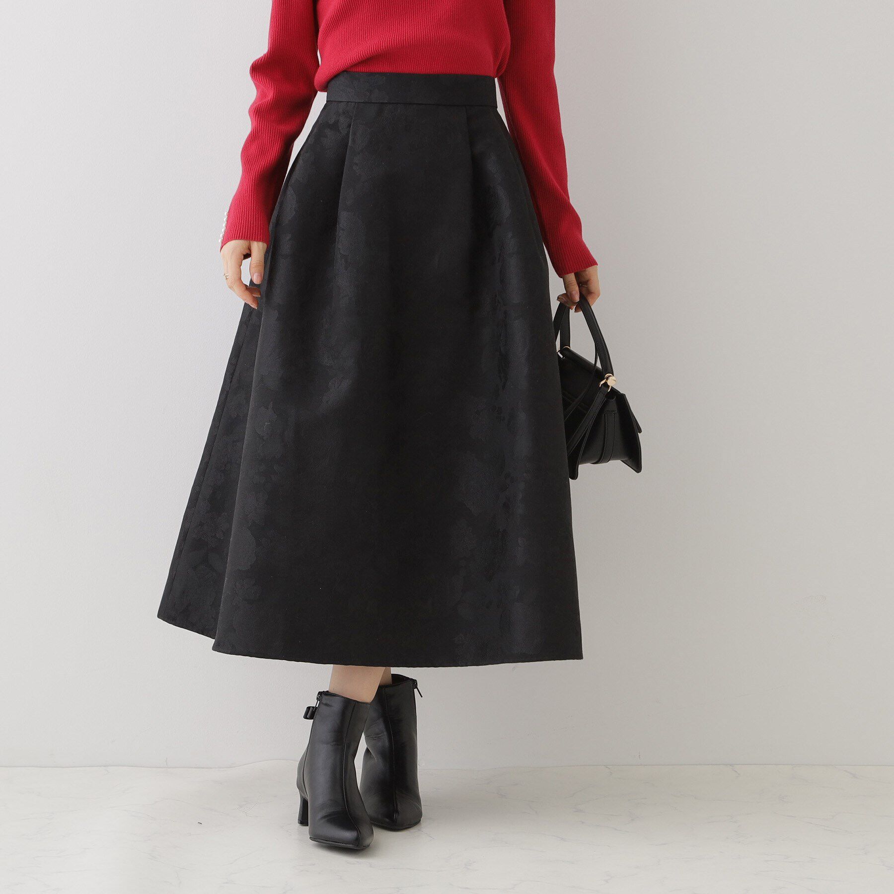 Couture broach「【エレガントな雰囲気漂う】フラワージャカードスカート」|スカート|