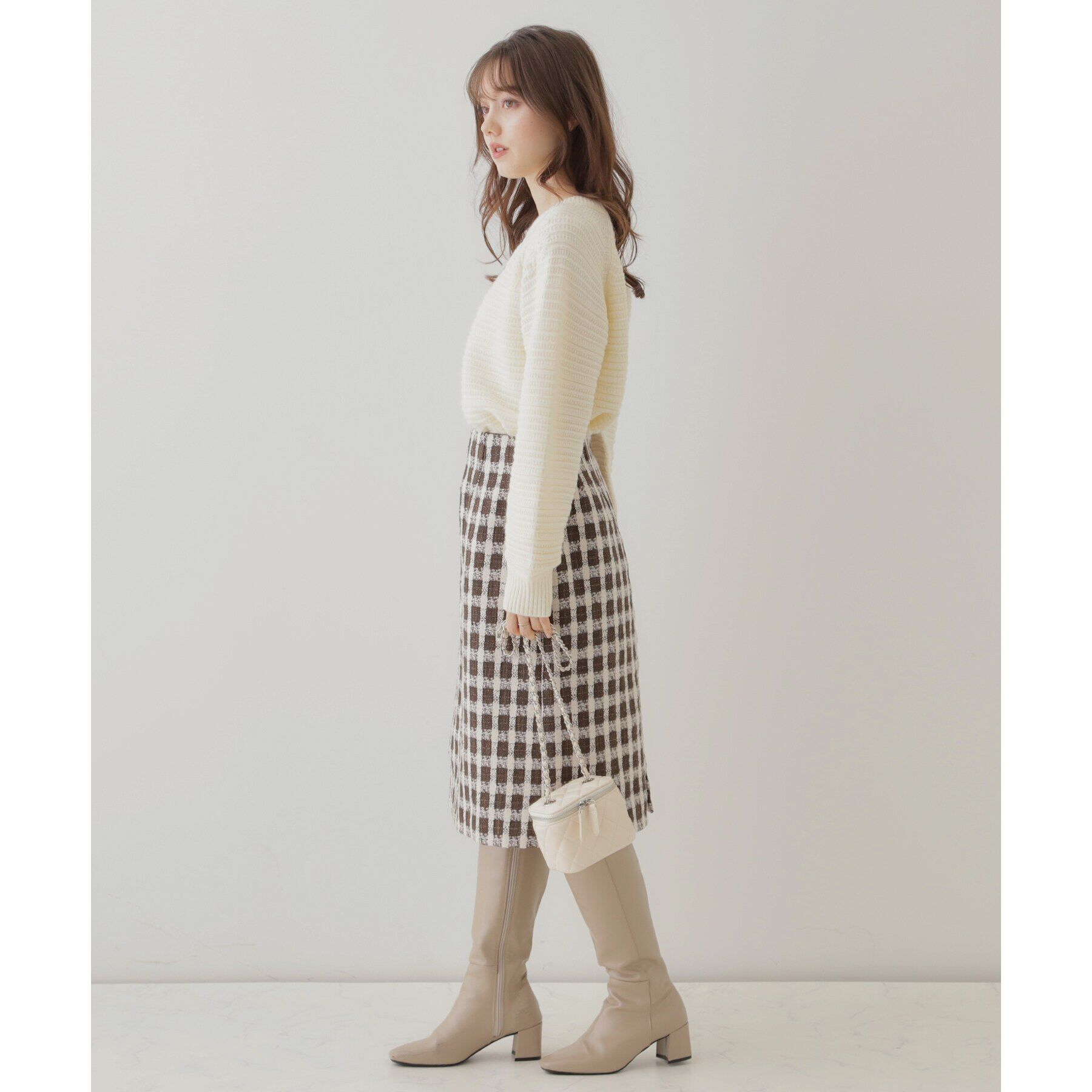 Couture broach「【レディな華やかニット】エンブロフラワーニット」|ニット・セーター|