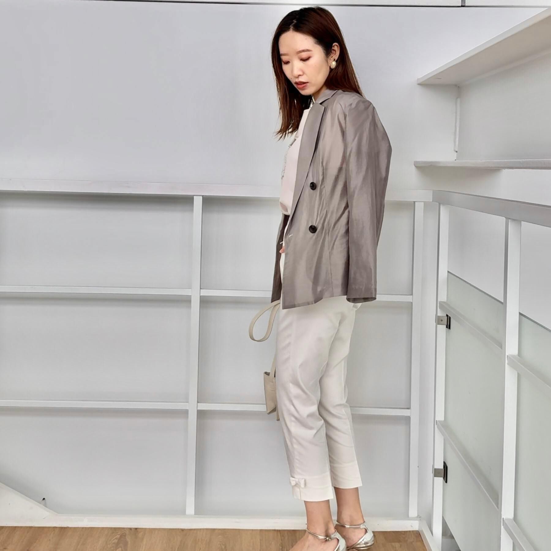 Couture broach「【オシャレな透け感・通勤】シアージャケット」|テーラードジャケット|