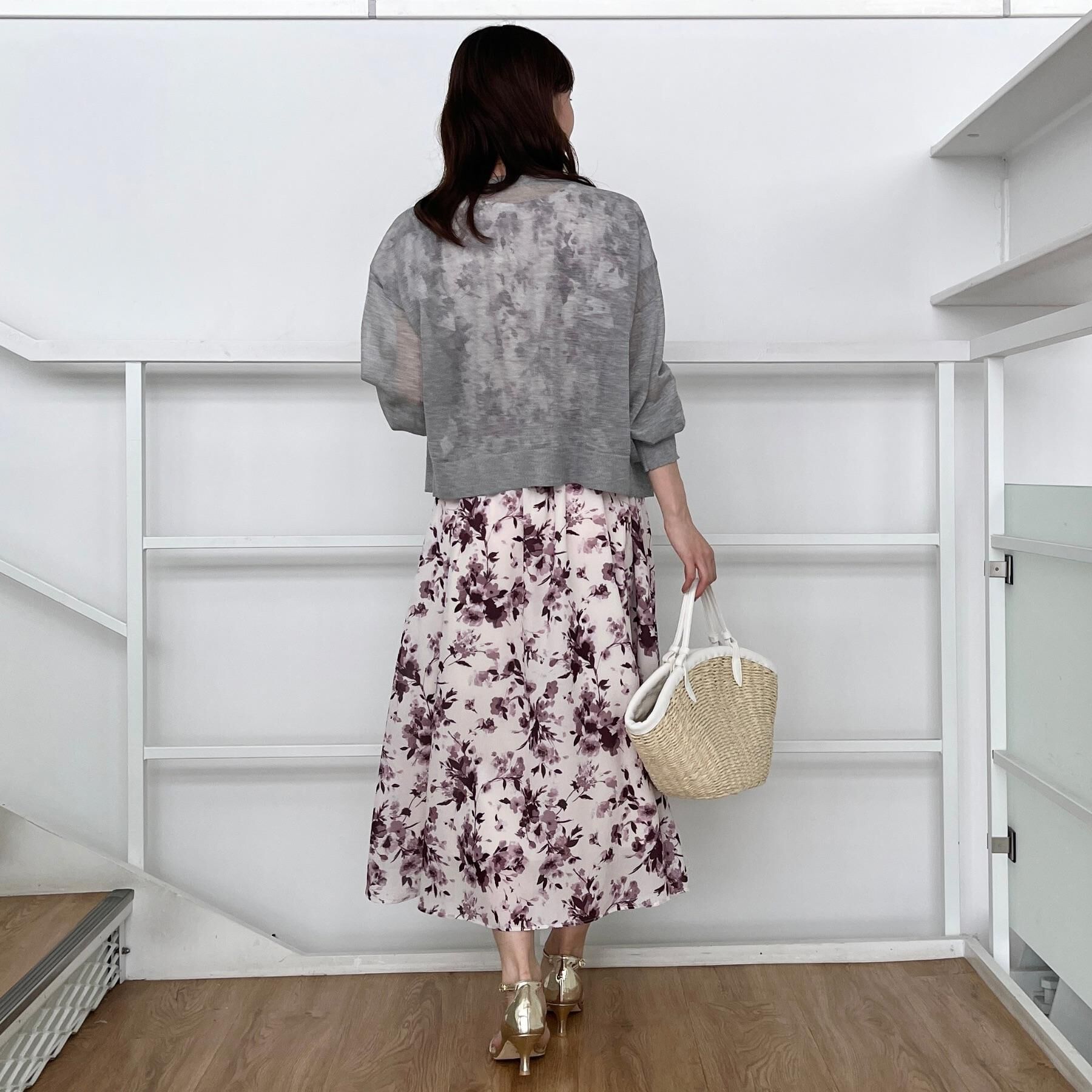 Couture broach「【花柄・華やか・一枚で着映え】サマーフラワーブーケワンピース」|ワンピース|