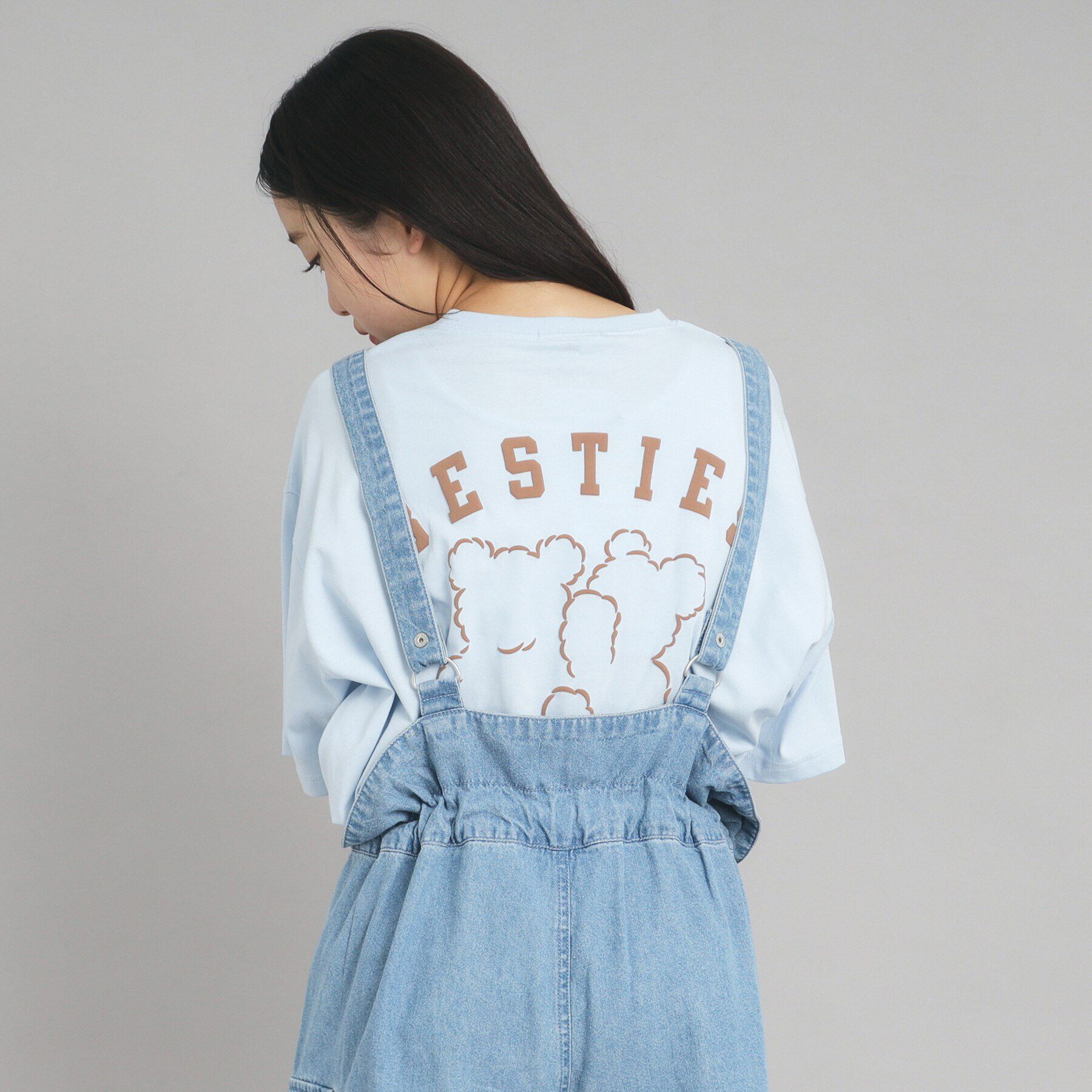 PINK-latte「【接触冷感/130cmあり】ピンクマテTシャツ」|Tシャツ・カットソー|