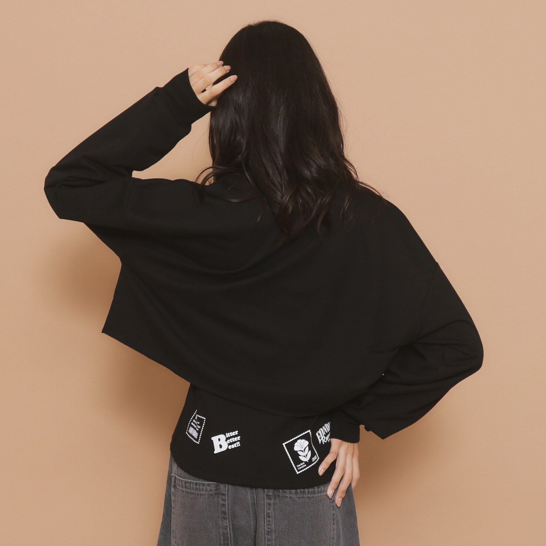 PINK-latte「【130cmあり／セットアイテム】レイヤード トップス」|その他|