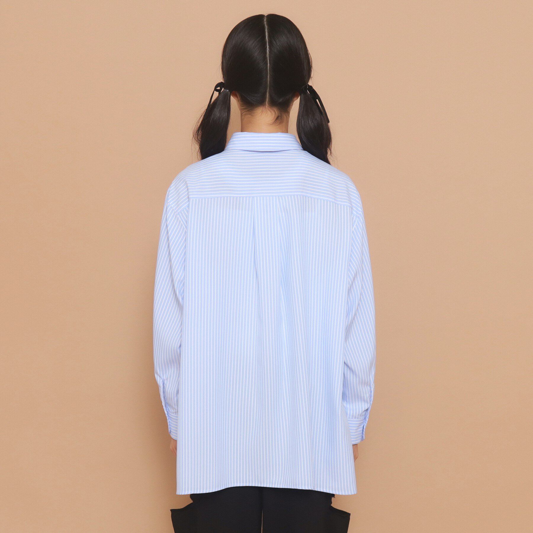 PINK-latte「タイ付き チュニック風シャツ」|シャツ・ブラウス|