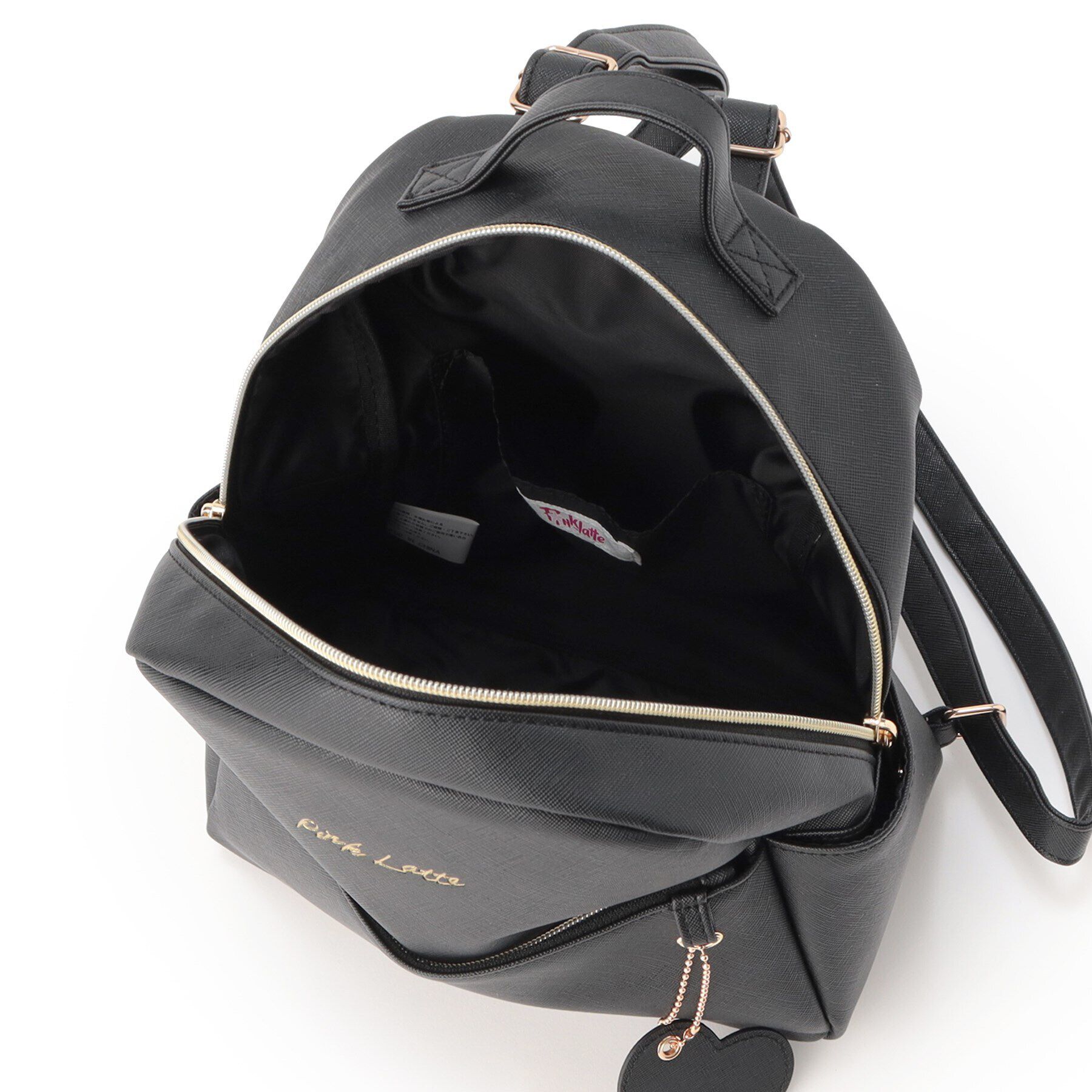 PINK-latte「ハートチャームリュック」|リュック|