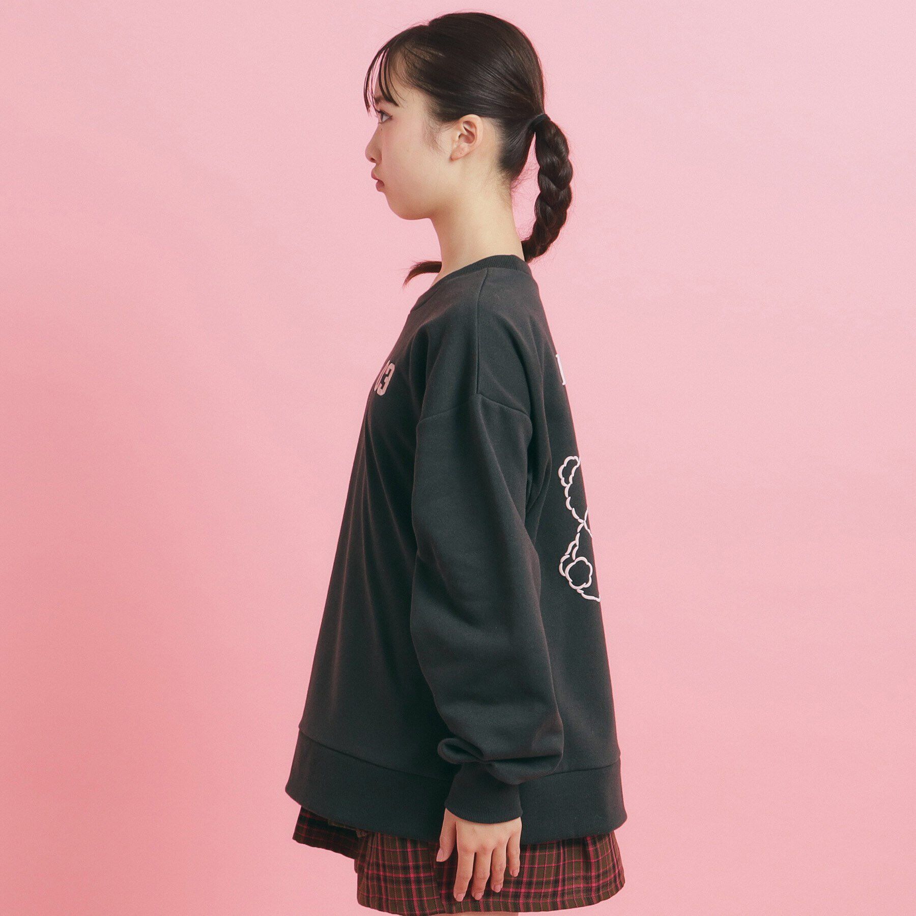 PINK-latte「【人気シリーズ】クマ 裏起毛スウェット」|その他|