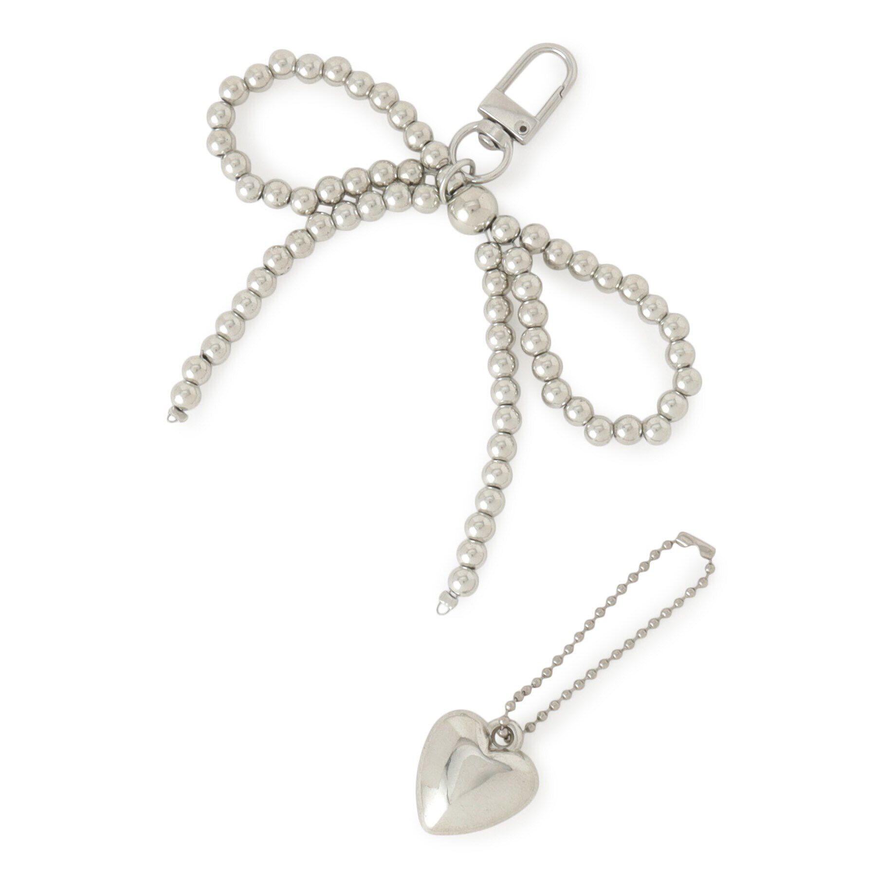 PINK-latte「メタルリボンチャーム」|キーケース|