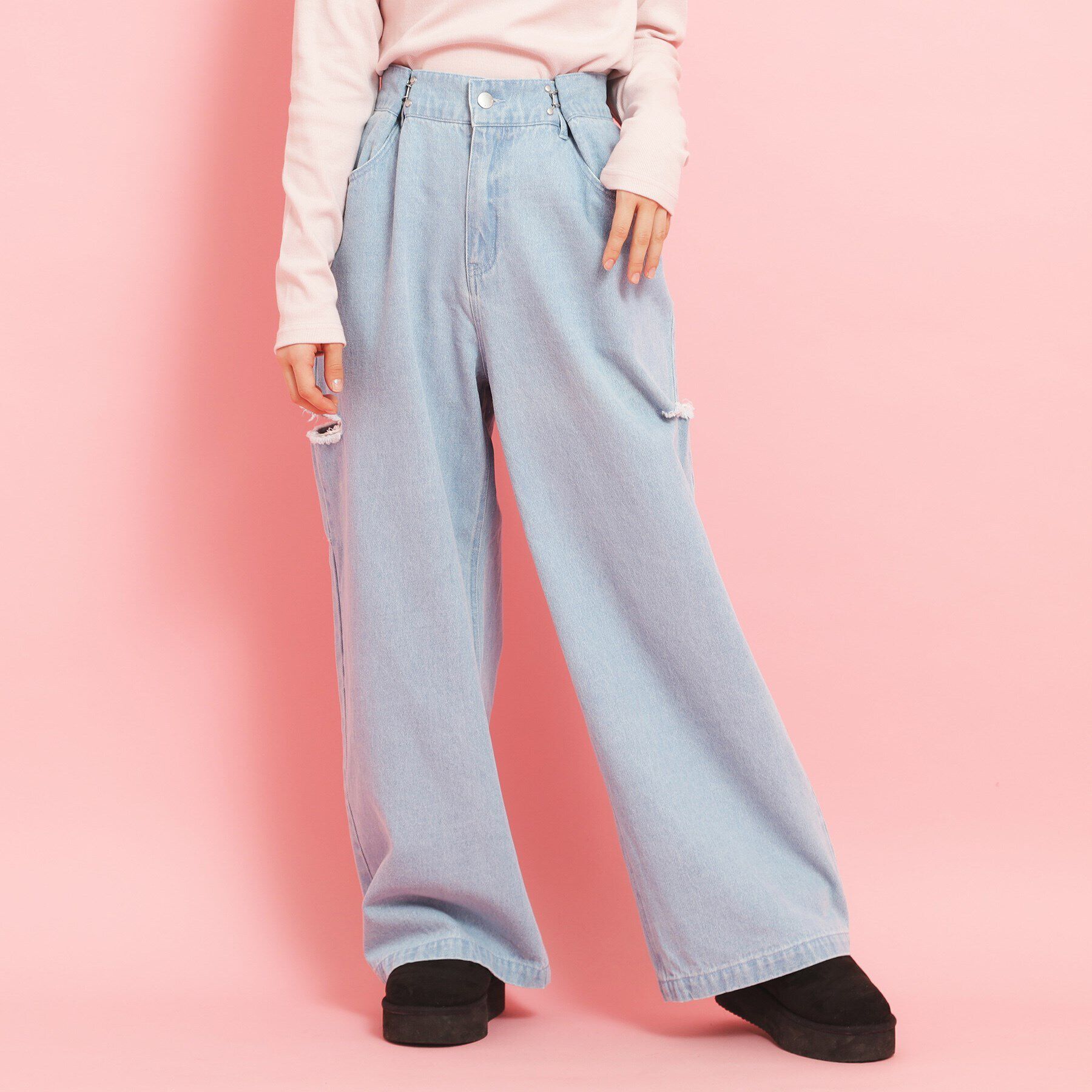 PINK-latte「サイドカットデニム」|その他|