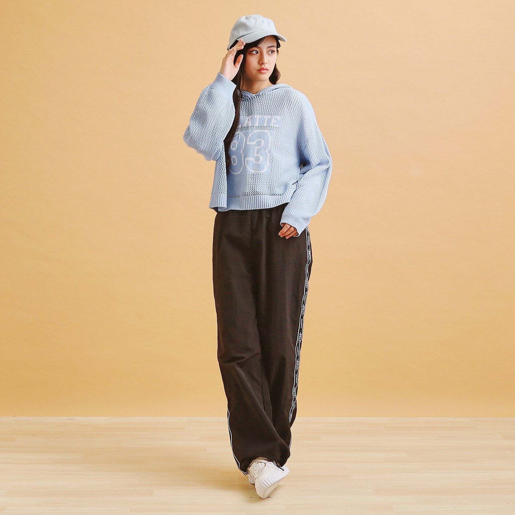 PINK-latte「ロゴラインパラシュートパンツ」|その他|