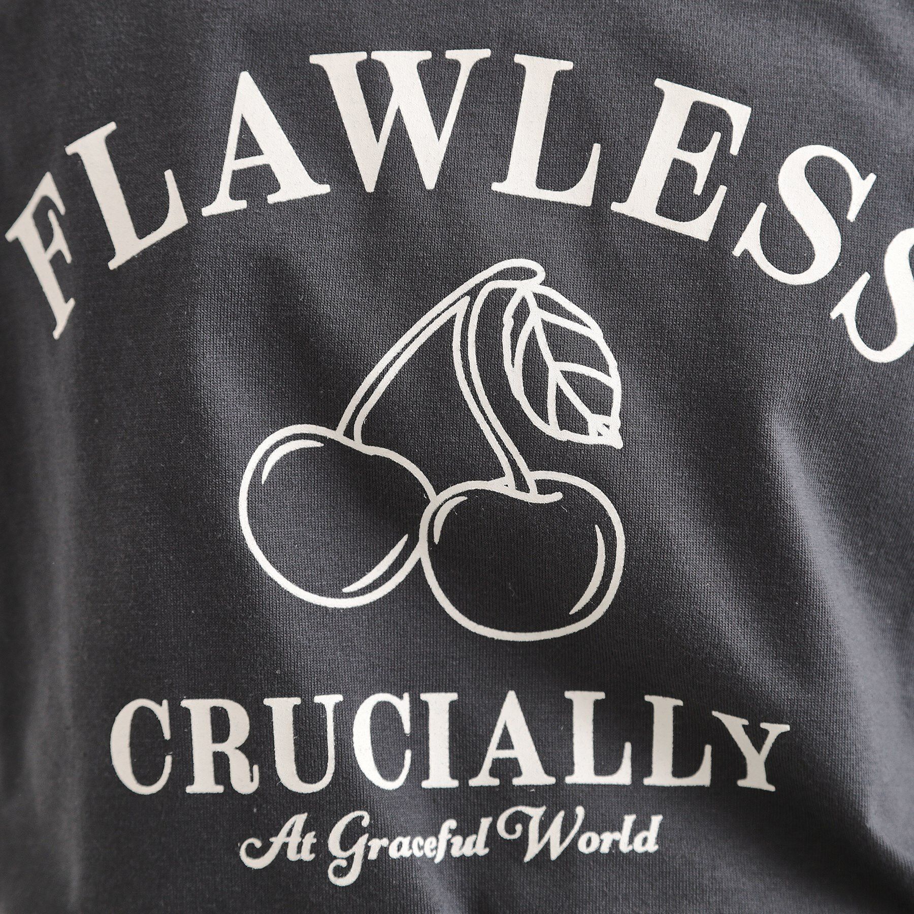 PINK-latte「チェリーモチーフTシャツ」|Tシャツ・カットソー|