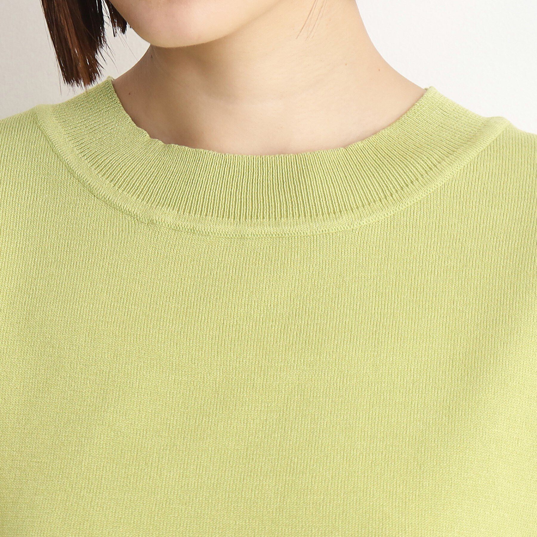 THE SHOP TK「【UVケア/さらりと柔らかい/洗える】フレンチスリーブニットTEE」|ニット・セーター|