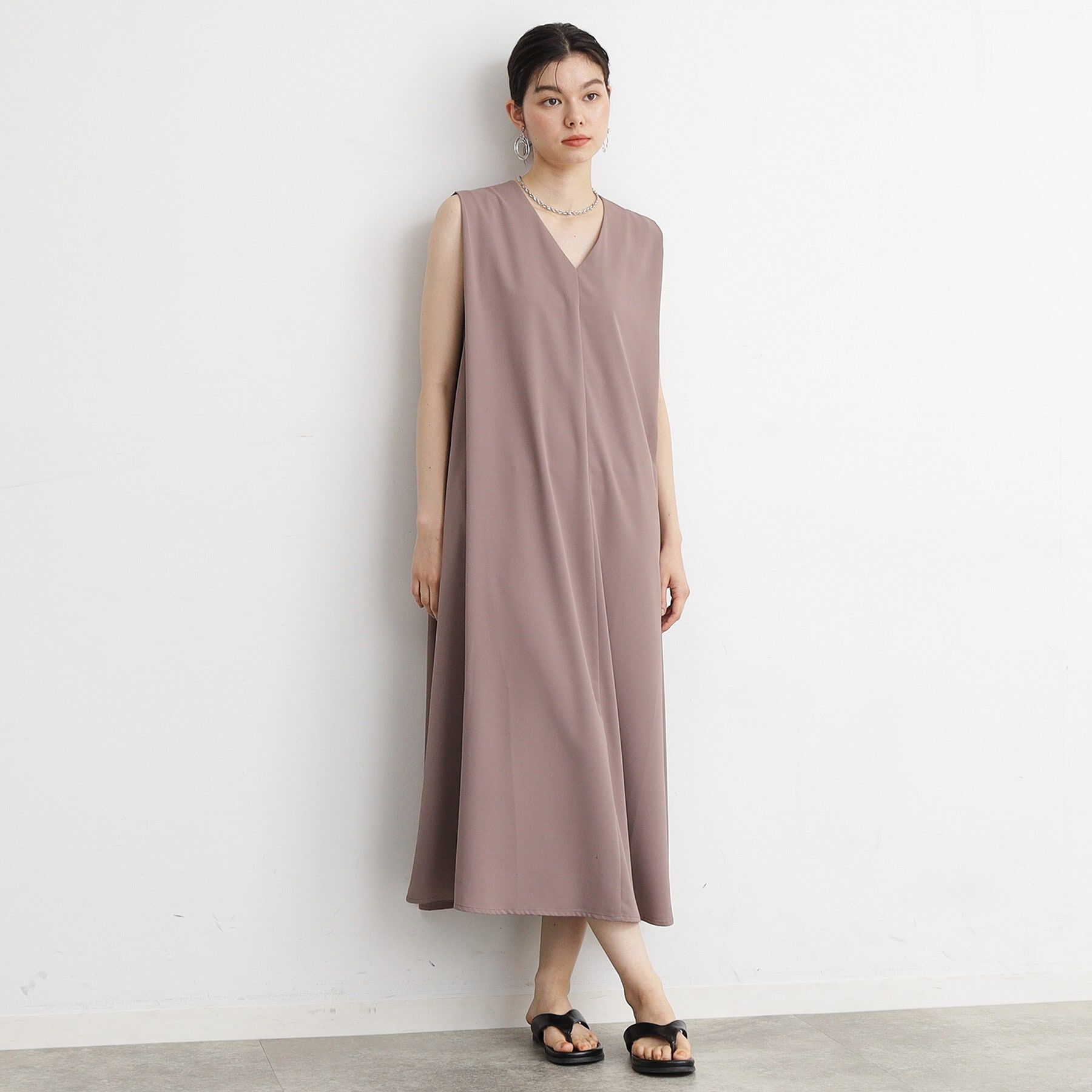 THE SHOP TK「【ラッシュガード／接触冷感／撥水／UVケア／洗える】MIZUGIWA_ノースリーブワンピース」|ワンピース|