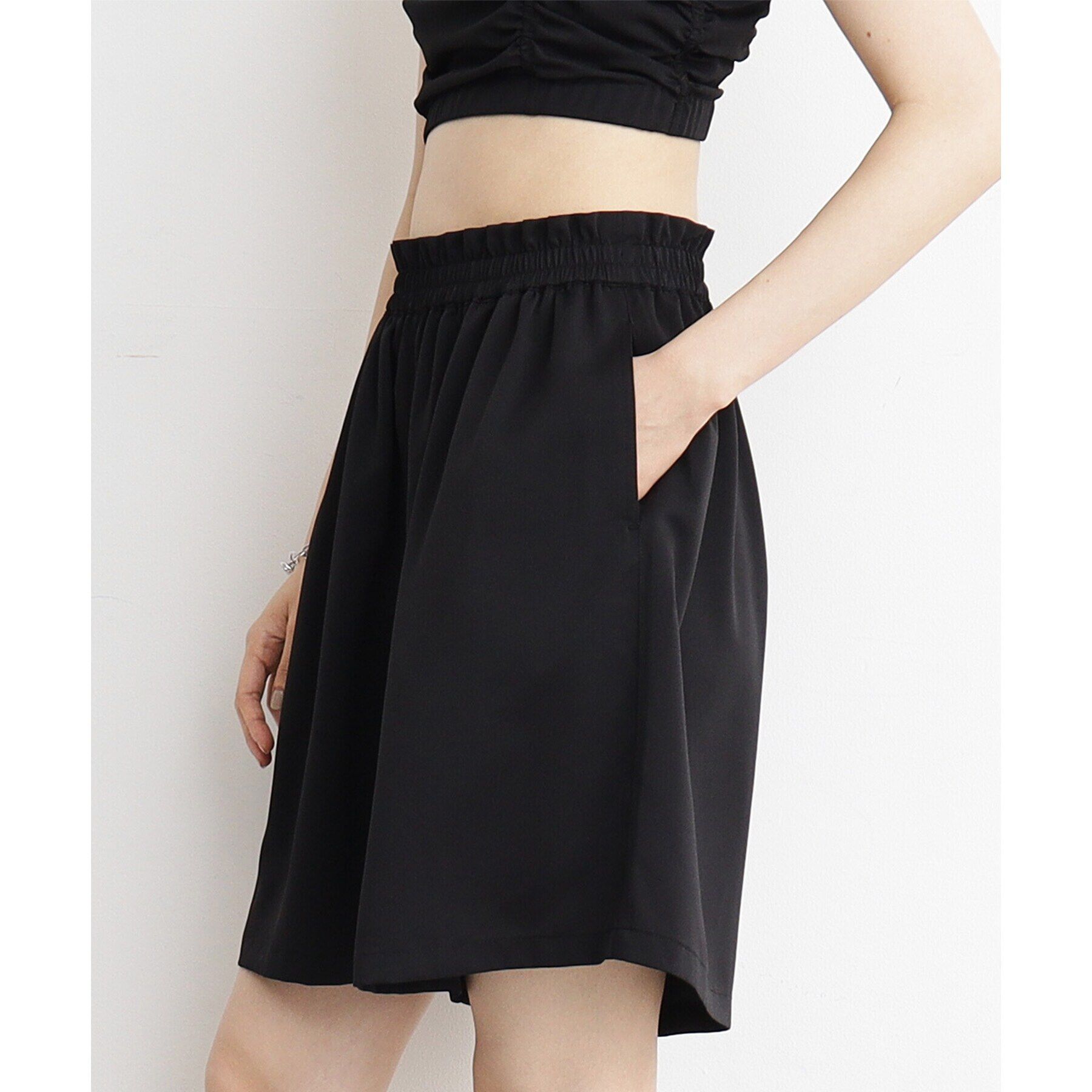 THE SHOP TK「【ラッシュガード/接触冷感/撥水/UVケア/洗える】MIZUGIWA_ショートパンツ」|その他|ブラック(019)