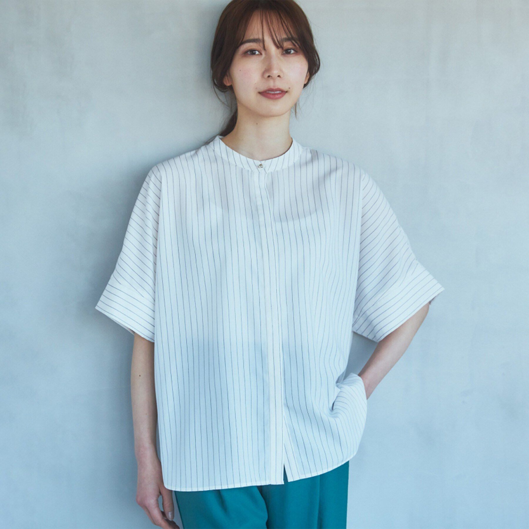 THE SHOP TK「【再登場／魅せる体型カバー服／洗える】ボイルドルマンブラウス」|シャツ・ブラウス|スミクロ(318)