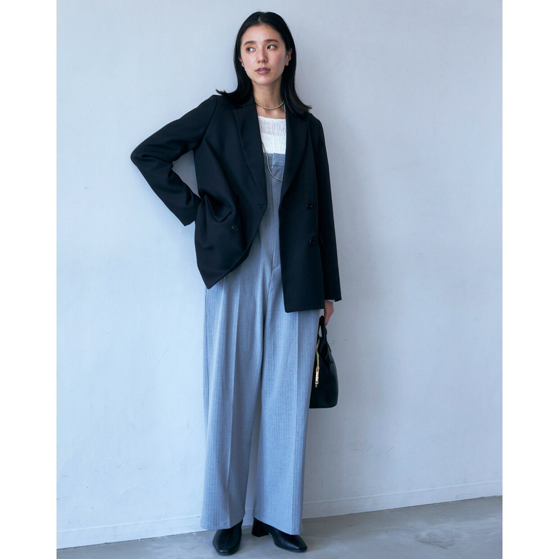 THE SHOP TK「ストライプベアオールインワン」|オールインワン|