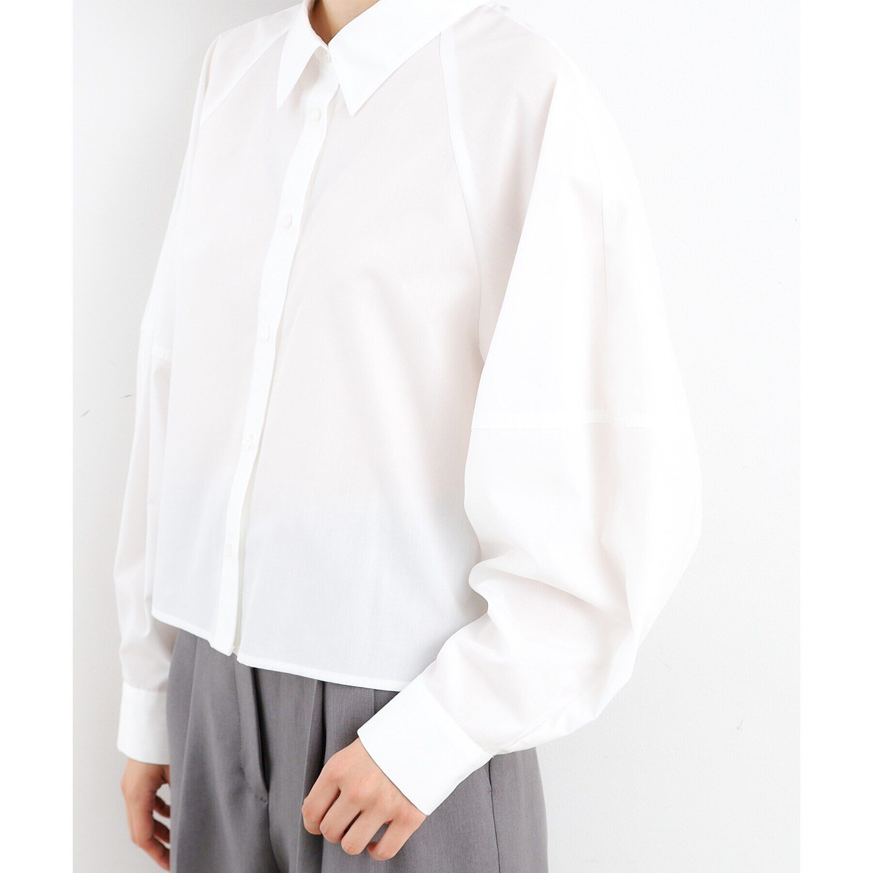 THE SHOP TK「【＠BAILA掲載】袖コクーンシャツ/洗濯機OK」|シャツ・ブラウス|