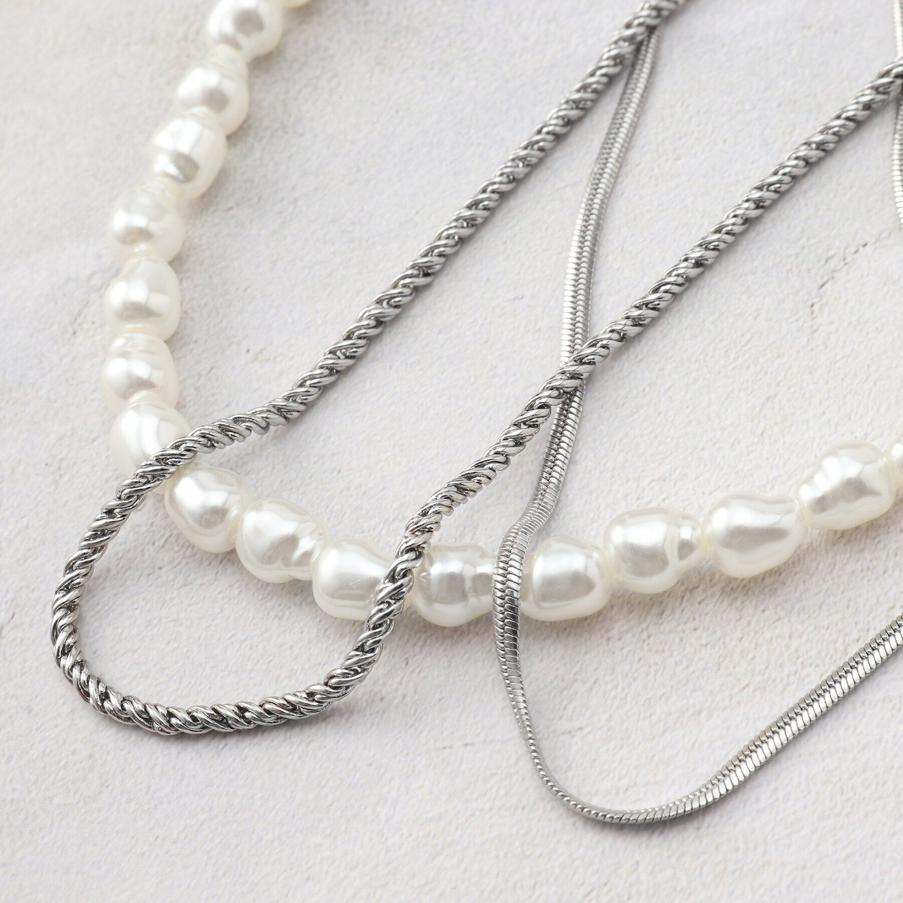 THE SHOP TK「3WAYショートネックレス」|ネックレス|