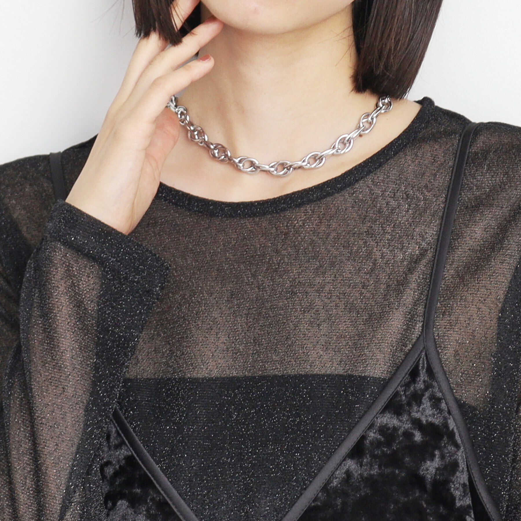 THE SHOP TK「チェーンショートネックレス」|ネックレス|