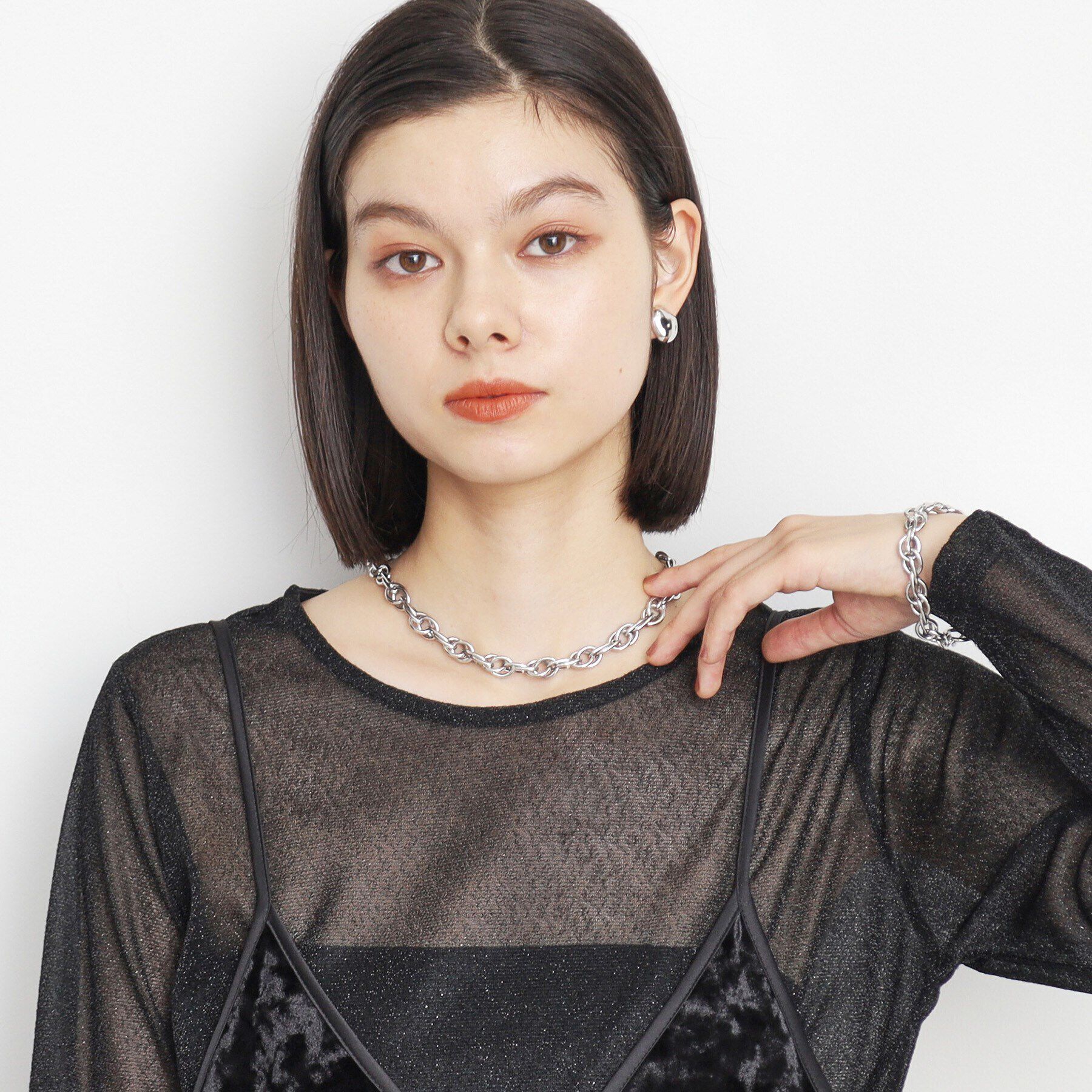 THE SHOP TK「チェーンショートネックレス」|ネックレス|