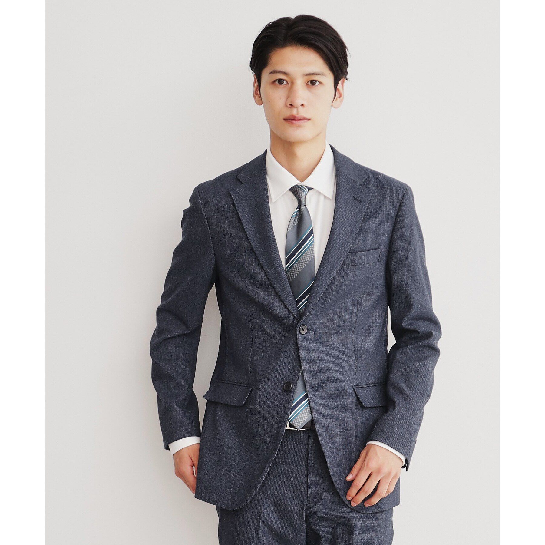 THE SHOP TK「サーモウォーカーツイルジャケット【セットアップ可/ビジネス対応/ストレッチ素材/保温性〇】」|テーラードジャケット|