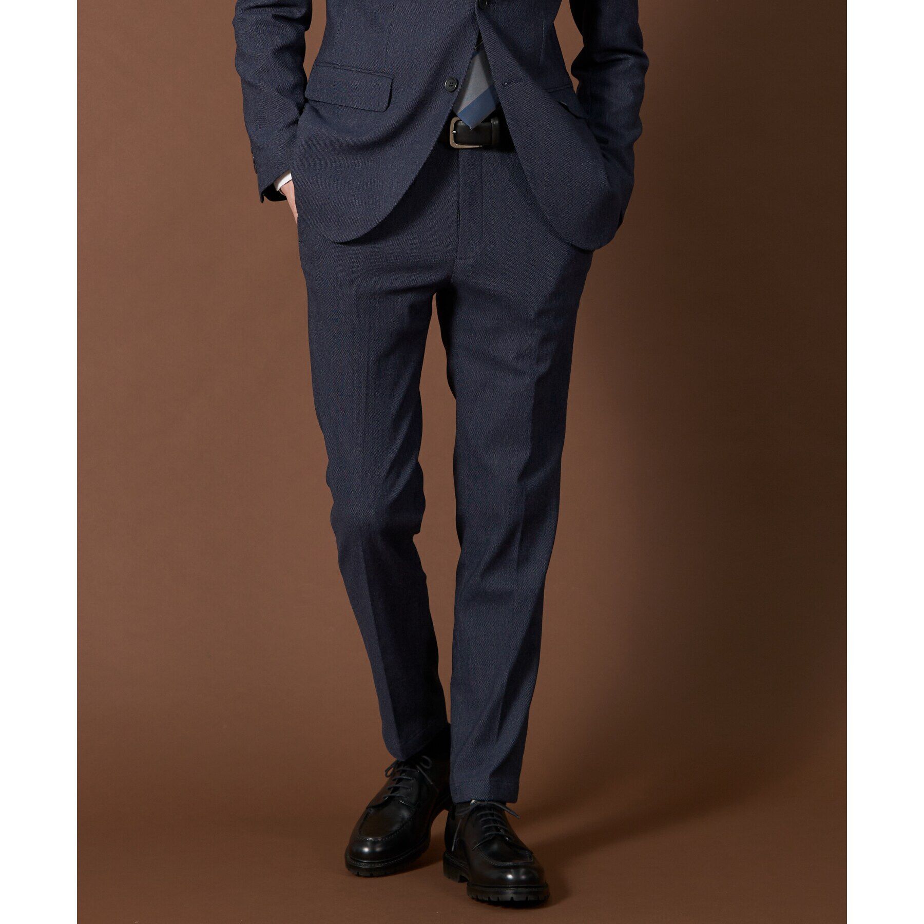 THE SHOP TK「サーモウォーカーツイルスラックス【セットアップ可/ビジネス対応/ストレッチ素材/保温性〇】」|その他|ネイビー(094)