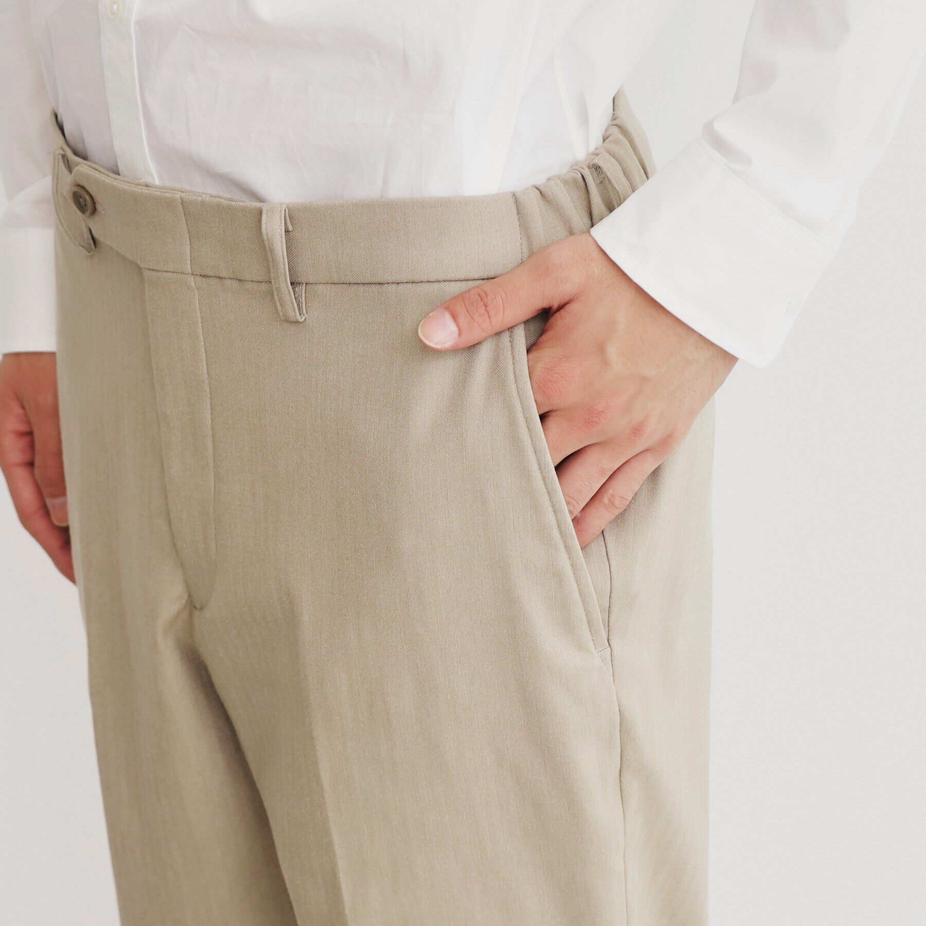 THE SHOP TK「サーモウォーカーヘリンボンスラックス【セットアップ可/ビジネス対応/ストレッチ素材/保温性〇】」|その他|