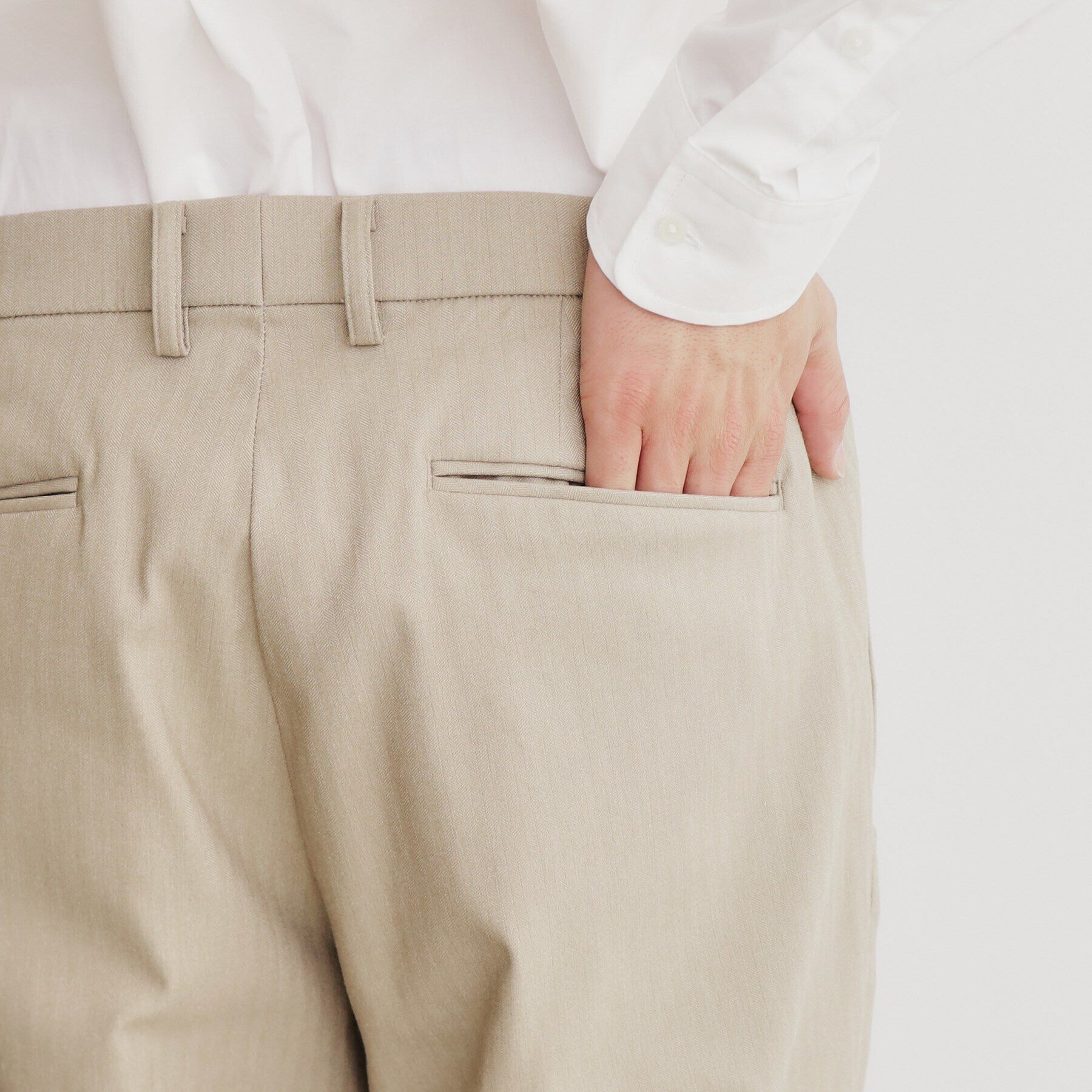 THE SHOP TK「サーモウォーカーヘリンボンスラックス【セットアップ可/ビジネス対応/ストレッチ素材/保温性〇】」|その他|