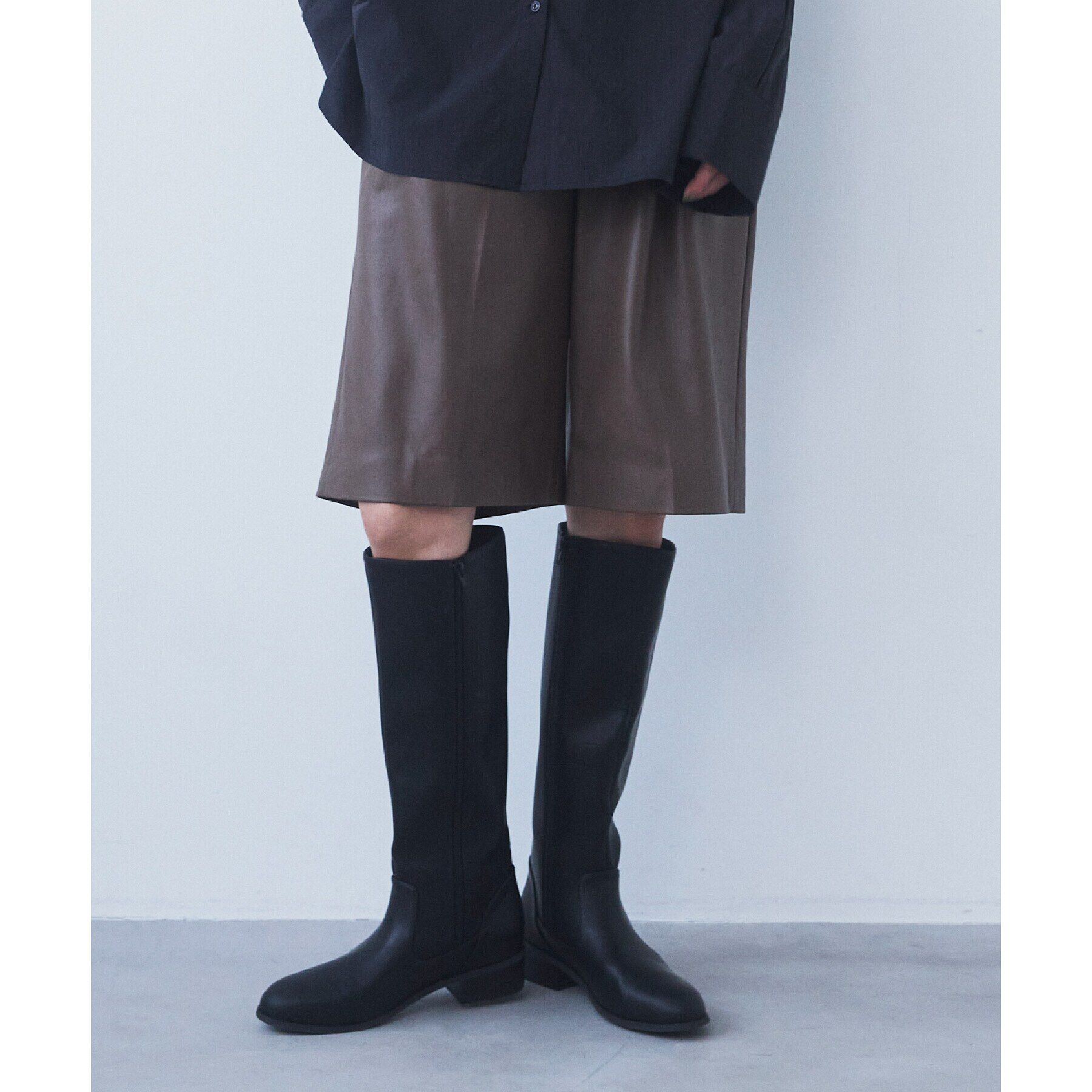 THE SHOP TK「【＠BAILA掲載】合皮ハーフパンツ」|その他|