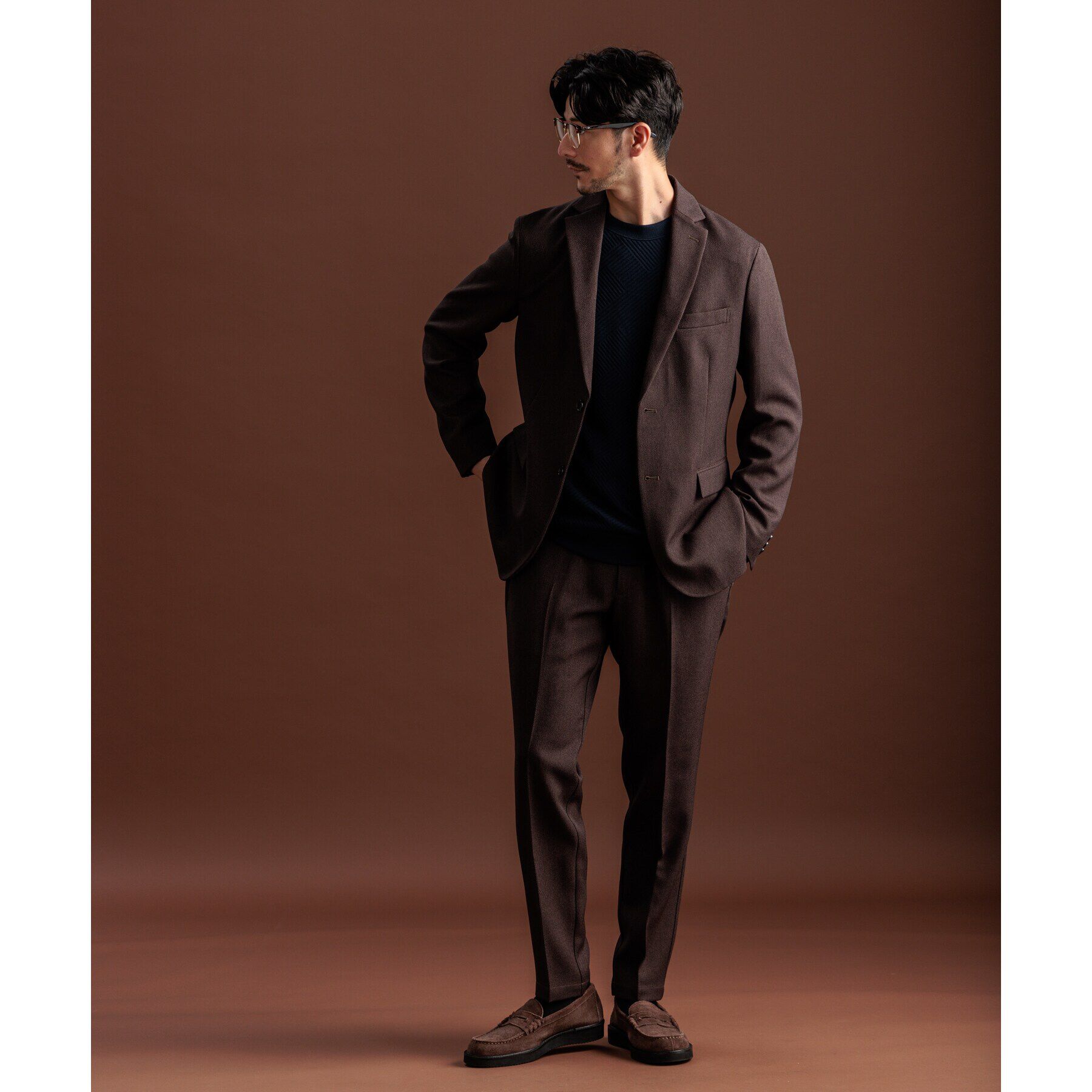 THE SHOP TK「バーズアイジャケット【セットアップ可/ビジネス対応】」|テーラードジャケット|