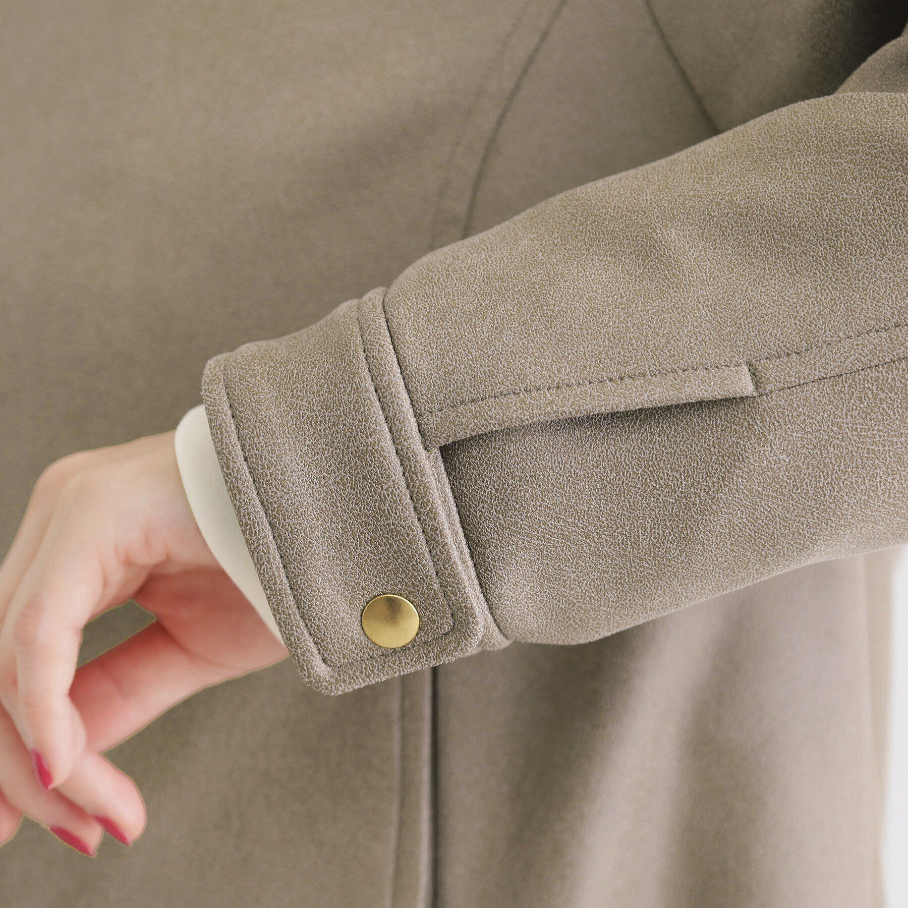 THE SHOP TK「レザー風プリントブルゾン」|ブルゾン・スタジャン|