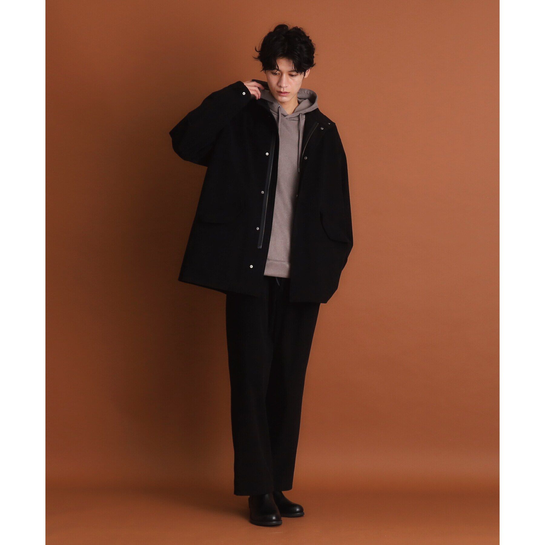 THE SHOP TK「TECUNE／テクウネ コーデュロイスタンドモッズコート【セットアップ可】」|ミリタリー・モッズコート|