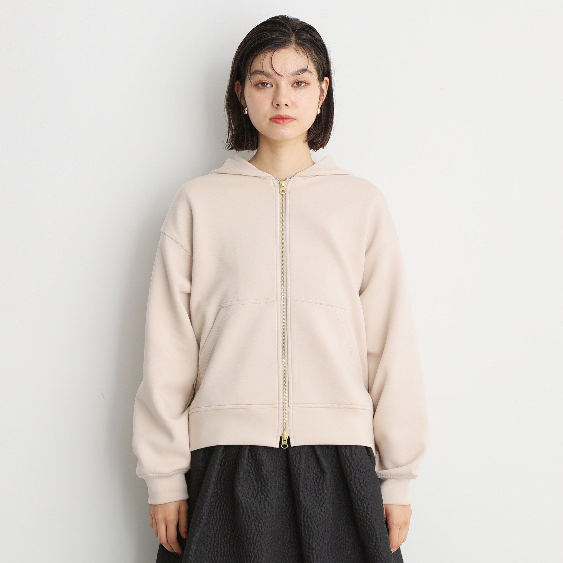 THE SHOP TK「【ダブルジップ】ダンボールフードジップパーカー/洗える」|パーカー|