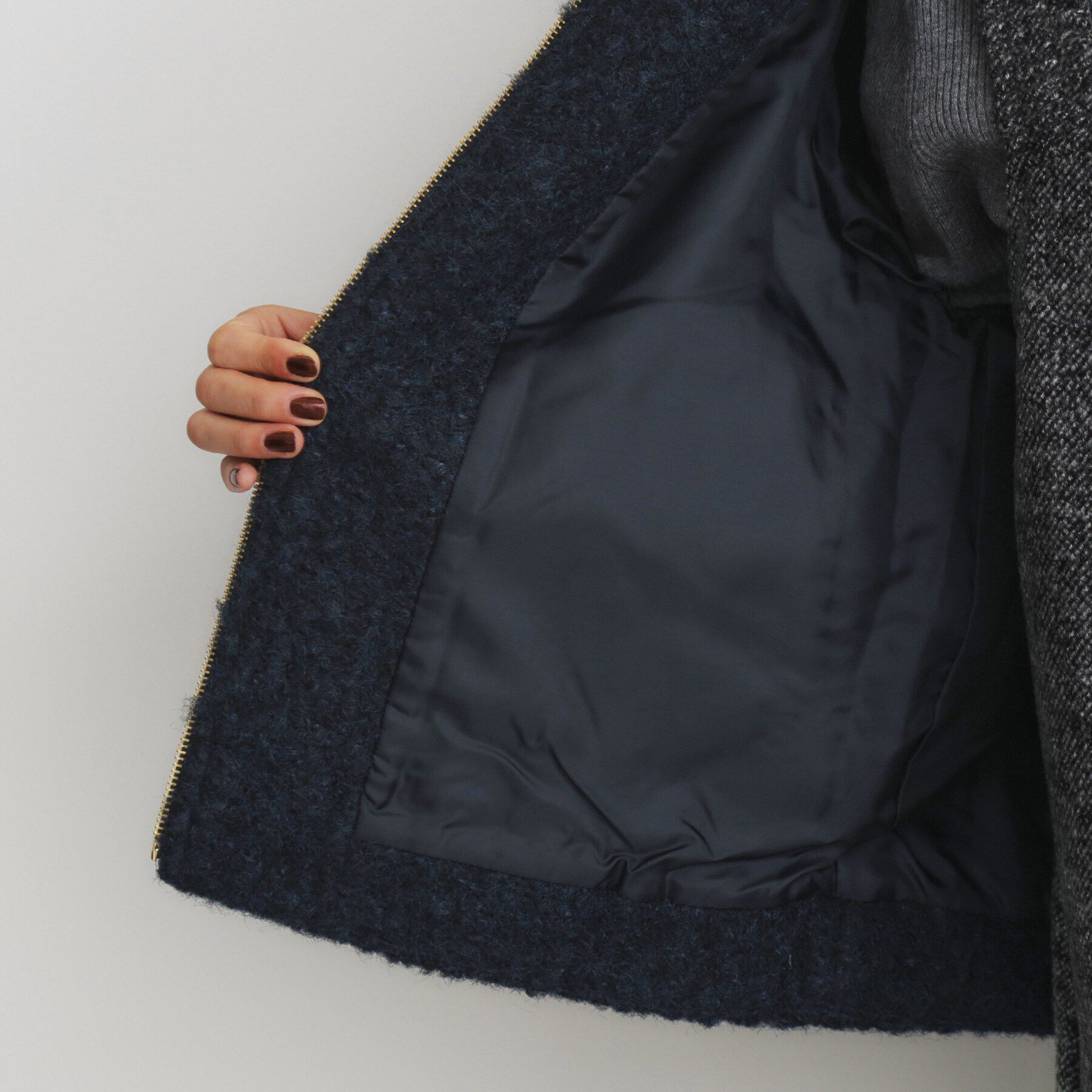 THE SHOP TK「【＠BAILA掲載】ビックカラー袖ボリュームジャケット/洗えるアウター」|ブルゾン・スタジャン|