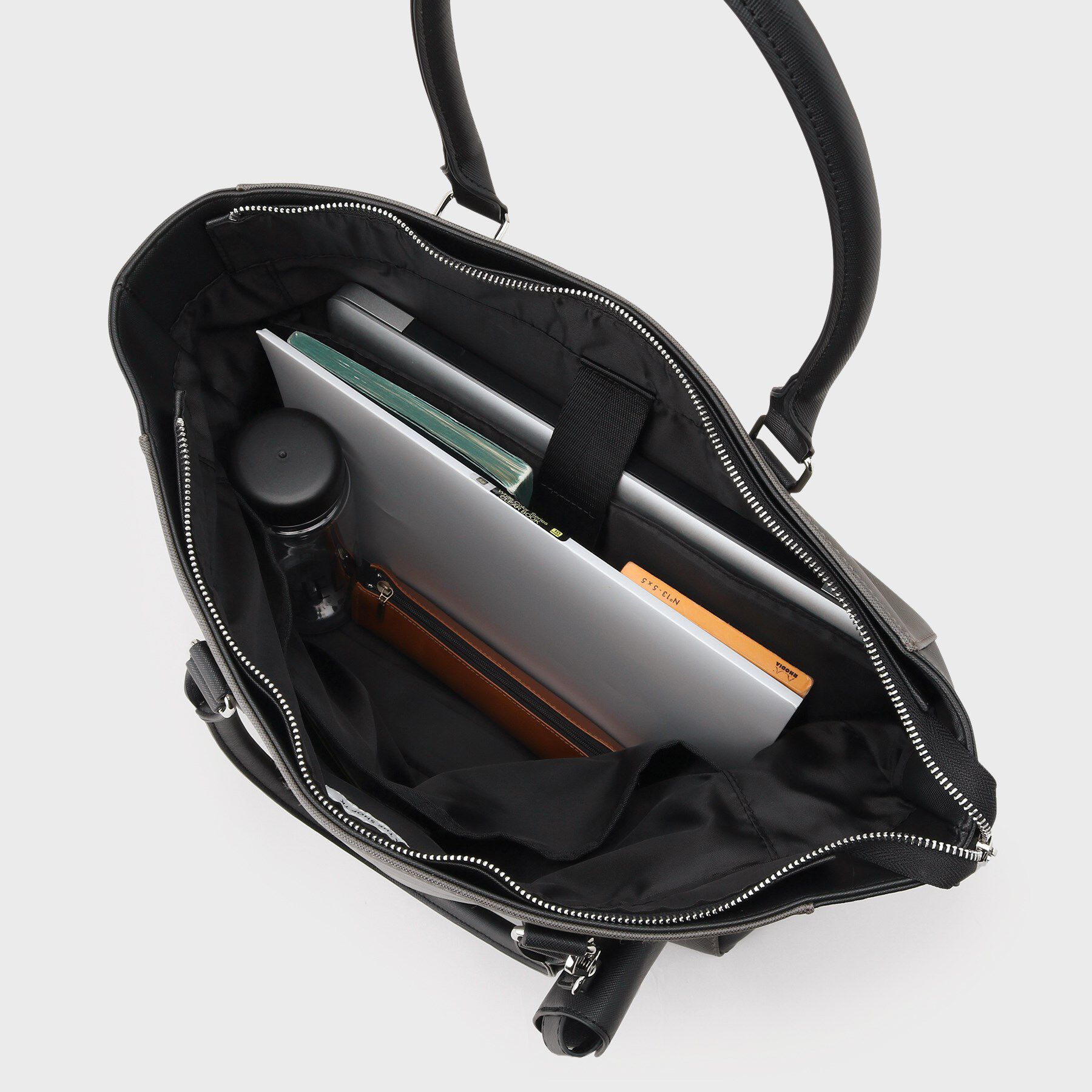 THE SHOP TK「【A4サイズ／ビジネスでも使える】合皮トートバッグ イヤホンケース付き」|トートバッグ|