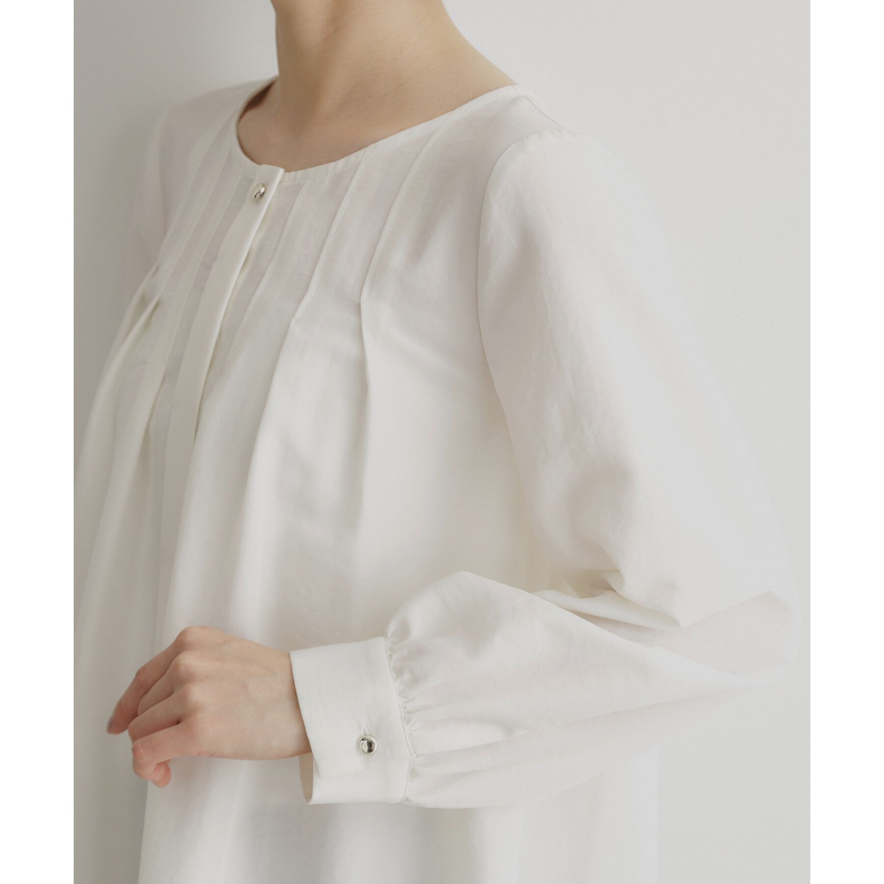 THE SHOP TK「【セレモニー/通勤】フロントタックブラウス」|シャツ・ブラウス|