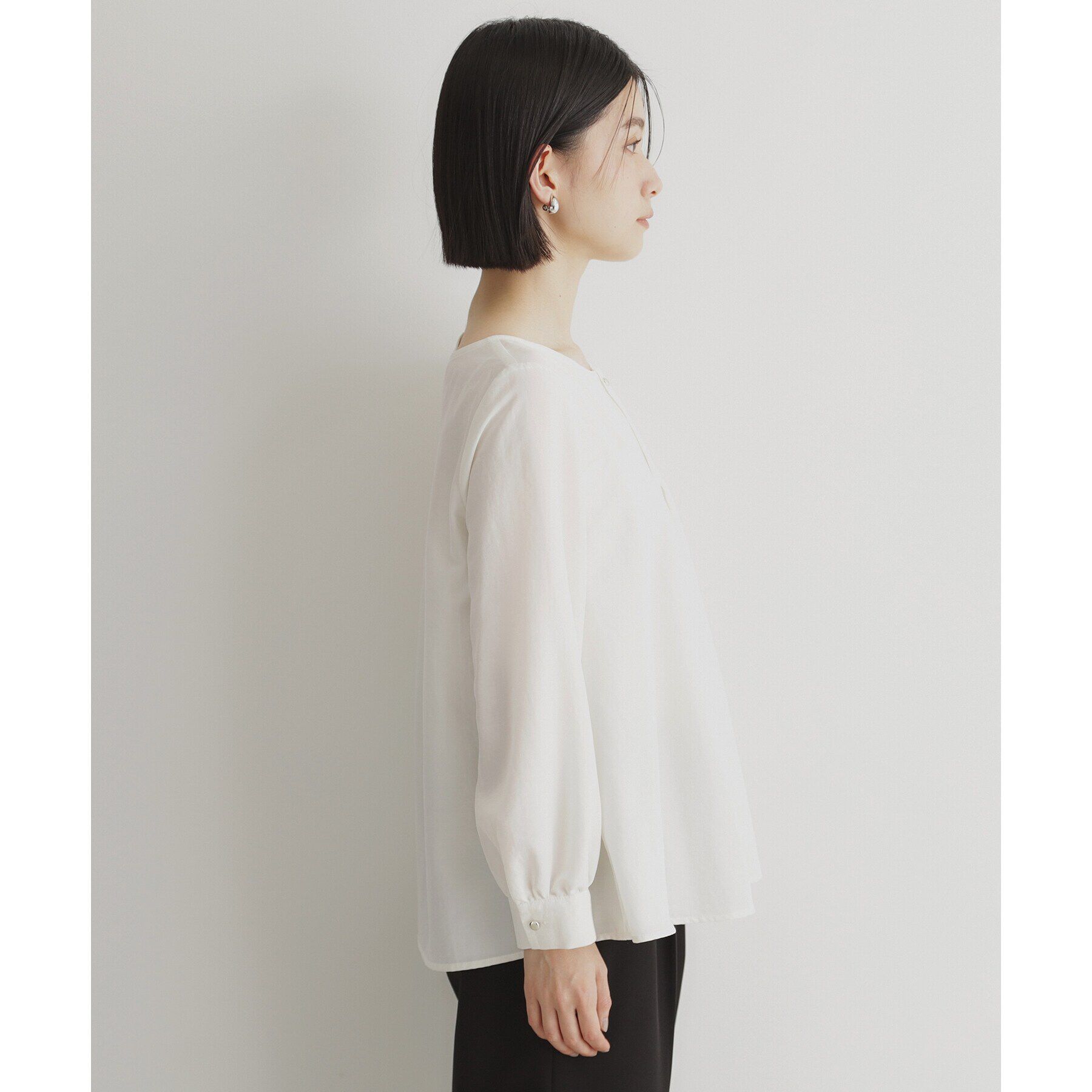 THE SHOP TK「【セレモニー/通勤】フロントタックブラウス」|シャツ・ブラウス|