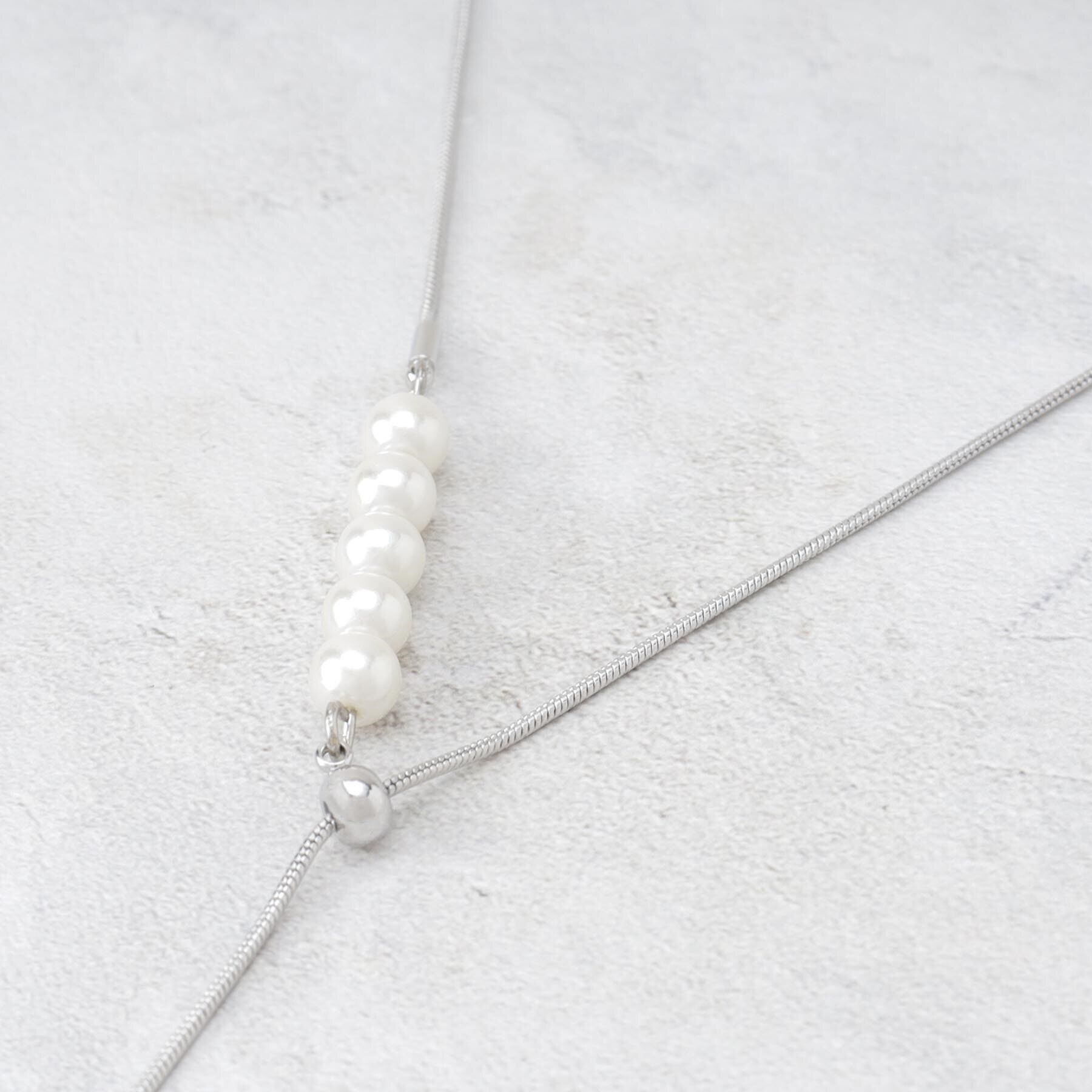 THE SHOP TK「パール調ラリエット」|ネックレス|